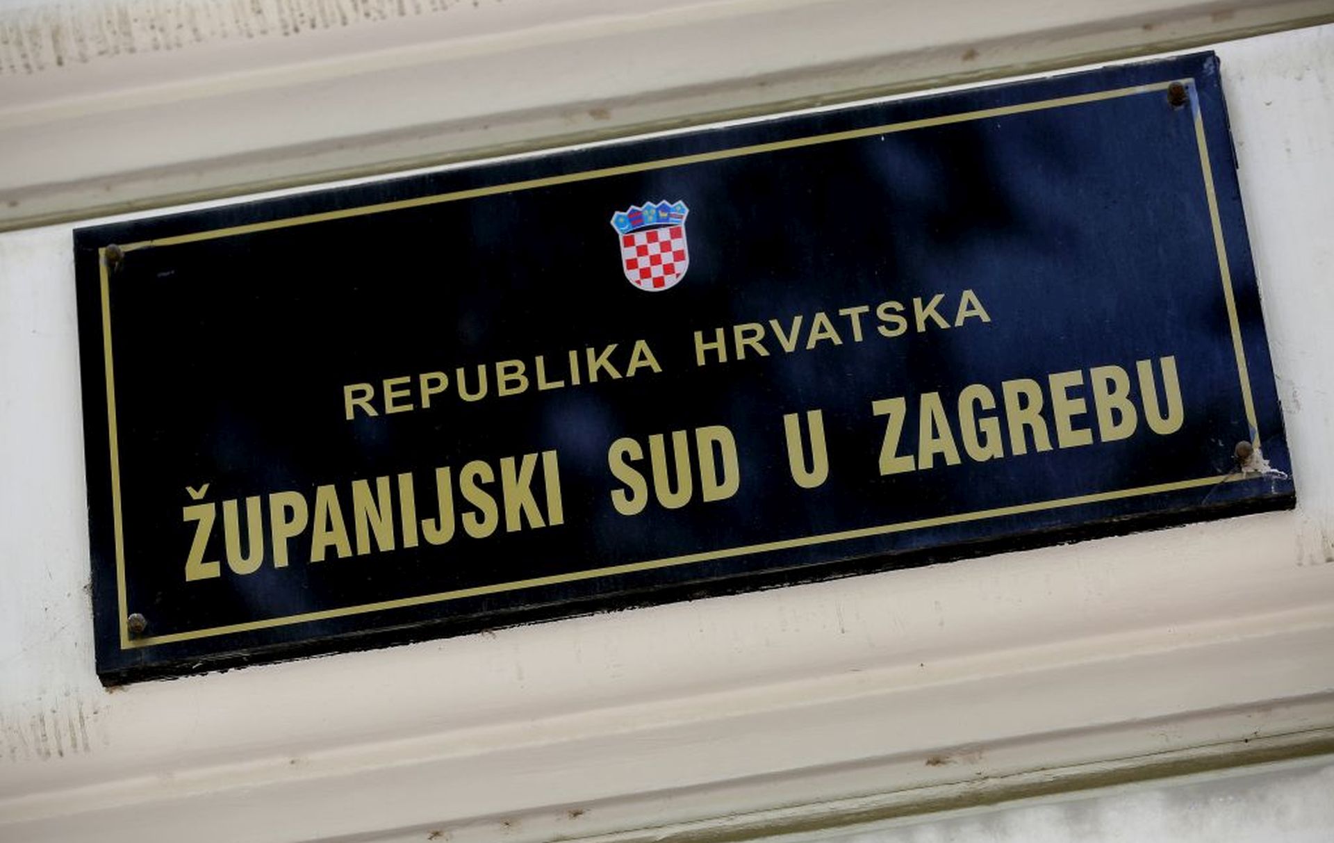 Zagreb, 22.04.2016. - Ploèa s natpisom upanijski sud u Zagrebu. foto HINA/ Lana SLIVAR DOMINIÆ/ lsd