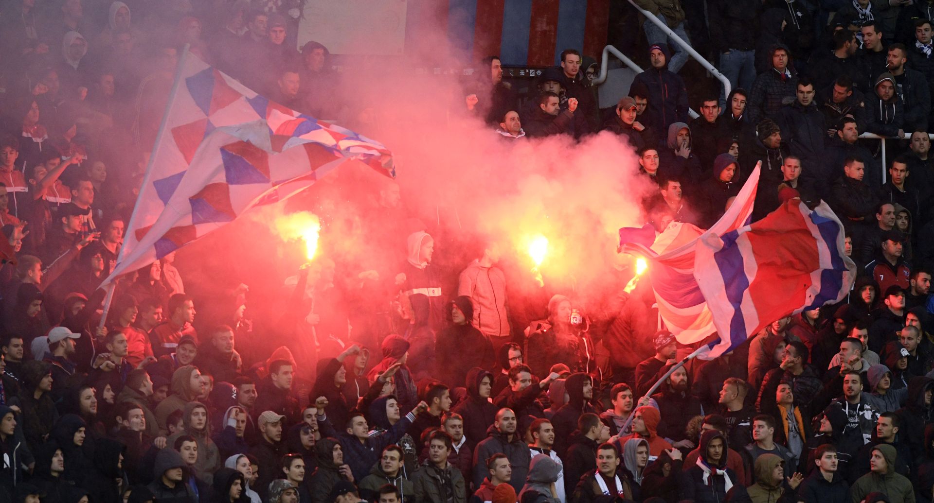 Split - 03.03.2018 -  Hrvatska nogometna prva liga utakmica Hajduk - Rude.
Na slici Torcida.
foto HINA/ Mario STRMOTIÆ /ms
 
 

 
 

 .