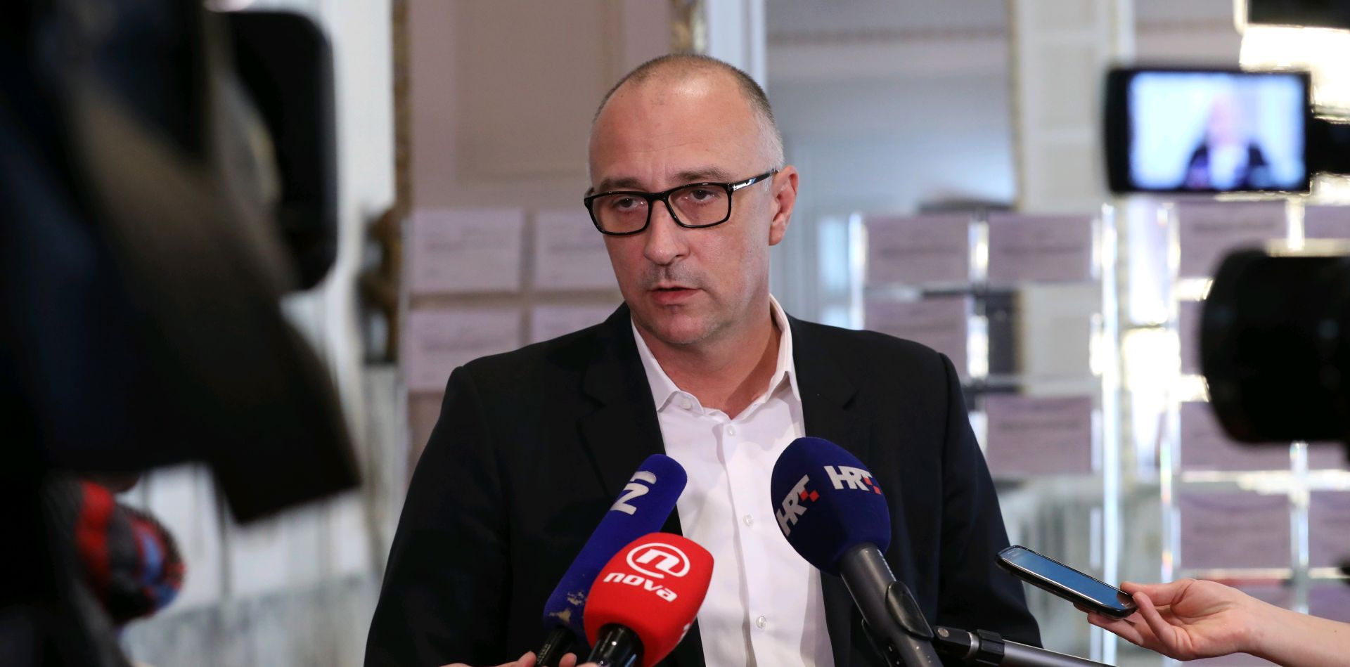 Zagreb, 22.03.2018. - Izjava za medije Ivana Vrdoljaka u Saboru. Na fotografiji Ivan Vrdoljak. foto HINA/ Lana SLIVAR DOMINIÆ/ lsd