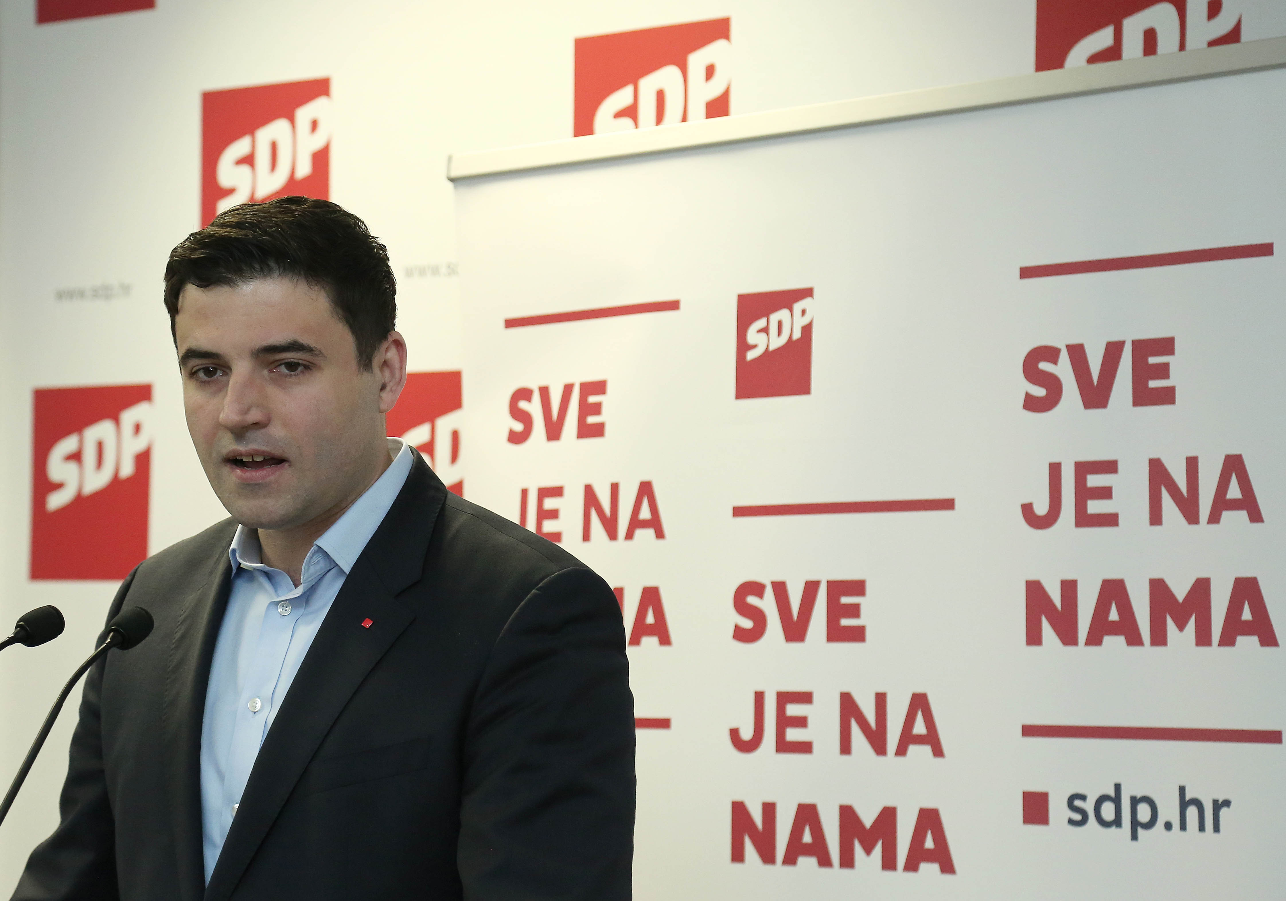 Zagreb, 24.03.2018 -  Sastao se Glavni odbor SDP-a,a uvodni govor održao je predsjednik stranke, Davor Bernardić. Na slici Davor Bernardić.
foto HINA/ Tomislav PAVLEK /tp