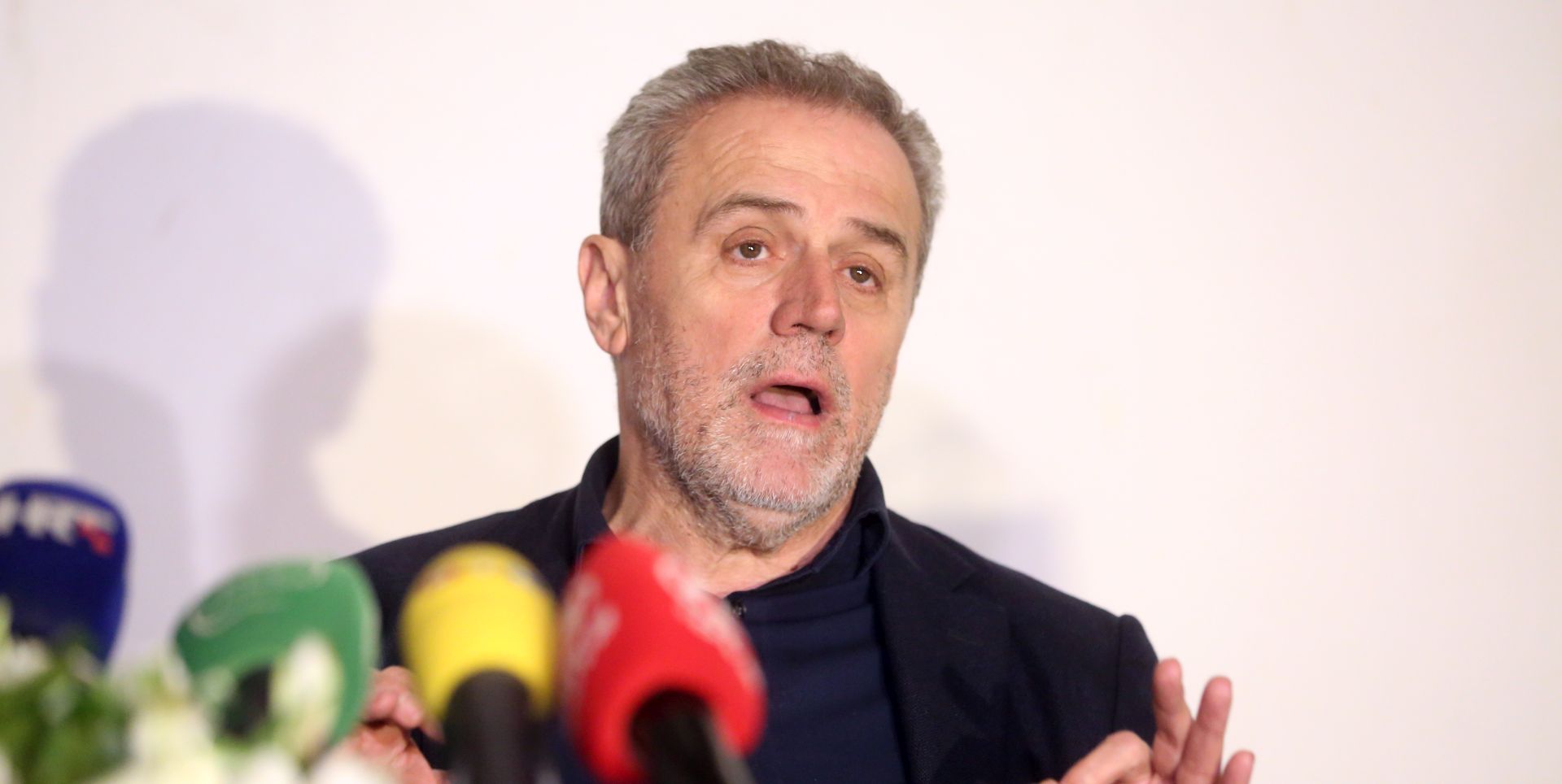 Zagreb, 28.03.2018 - Ministar državne imovine Goran Marić i gradonačelnik Grada Zagreba Milan Bandić potpisali su ugovor o zamjeni nekretnina između Republike Hrvatske i Grada Zagreba. Na fotografiji Milan Bandić. 
foto HINA/ Daniel KASAP/ dk