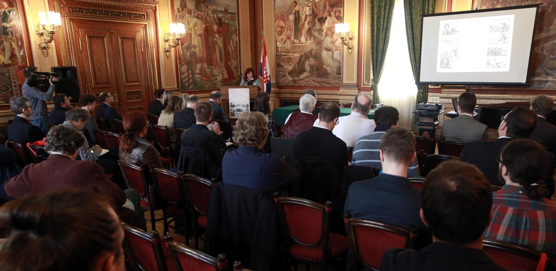 Zagreb, 9.4.2018 - Otvorenje međunarodne konferencije u povodu 400. obljetnice početka Tridesetogodišnjeg rata "Kronike plaćenika, legende i stereotipi".
Foto HINA/ Dario GRZELJ/ dag