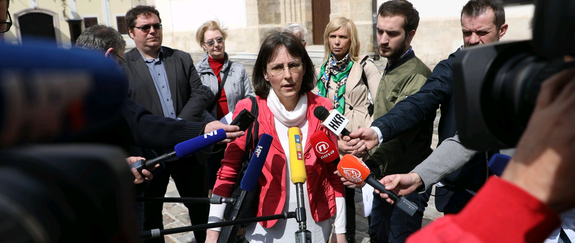 Zagreb, 10.04.2018. - Konferencija za medije graðanske inicijative 30-ak udruga "Istina o Istanbulskoj", na kojoj su organizatori objavili referendumsko pitanje i vrijeme prikupljanja potpisa za referendum o Istanbulskoj konvenciji. Na fotografiji koordinatorica inicijative Kristina Pavloviæ. foto HINA/ Lana SLIVAR DOMINIÆ/ lsd