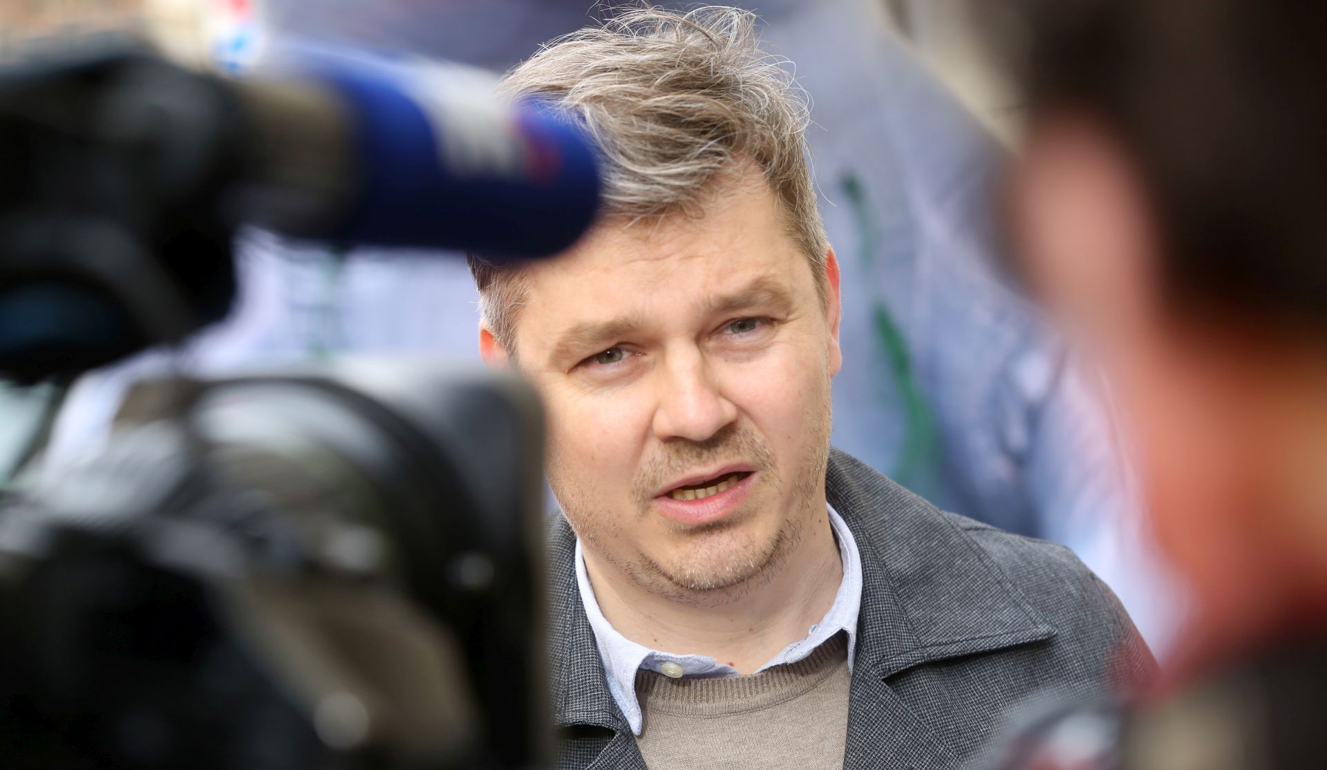 Zagreb, 11.04.2018 - Konferencija za medije ekipe filma "Gazda". Na slici redatelj filma "Gazda" Dario Juričan. 
foto HINA/ Daniel KASAP/ ua