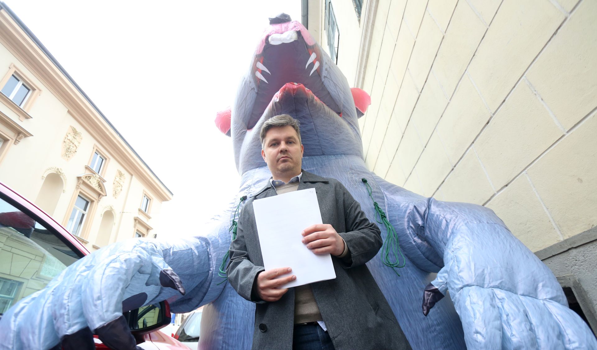 Zagreb, 11.04.2018 - Konferencija za medije ekipe filma "Gazda". Na slici redatelj filma "Gazda" Dario Juričan. 
foto HINA/ Daniel KASAP/ ua