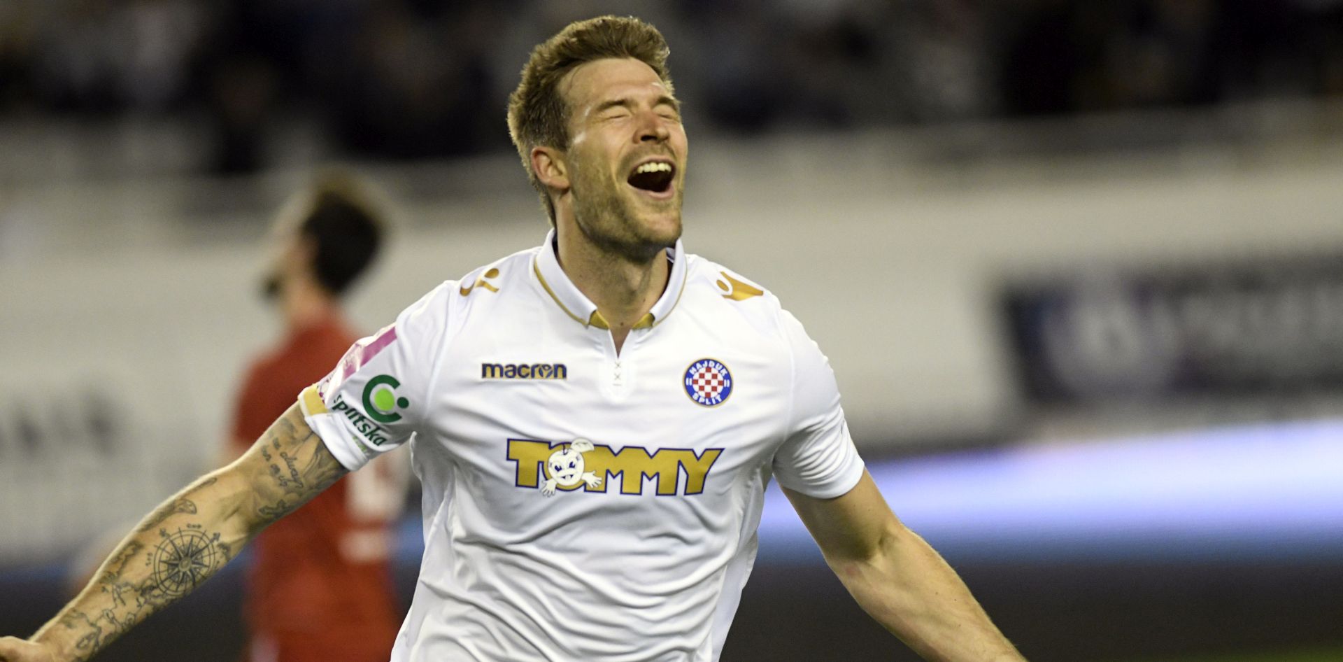 Split, 18.4.2018 - Utakmica 30. kola Prve HNL Hajduk - Cibalia na stadionu Poljud. Na slici Marko Futacs.
foto HINA/ Mario STRMOTIÆ/ ua