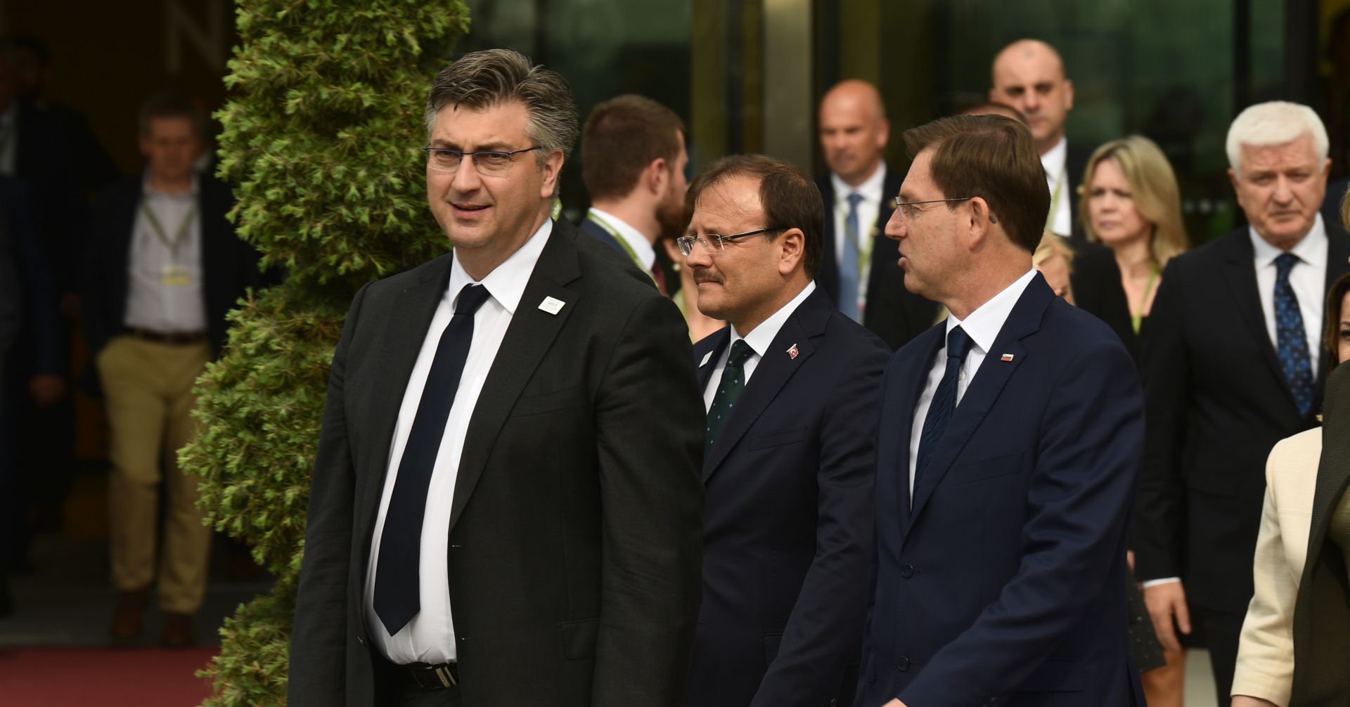 Brdo kod Kranja, 24.04.2018. - Premijer Andrej Plenkoviæ (L) sudjeluje na sastanku Procesa suradnje u jugoistoènoj Europi (SEECP).  foto HINA/ STA/ Tamino Petelinek/ ml