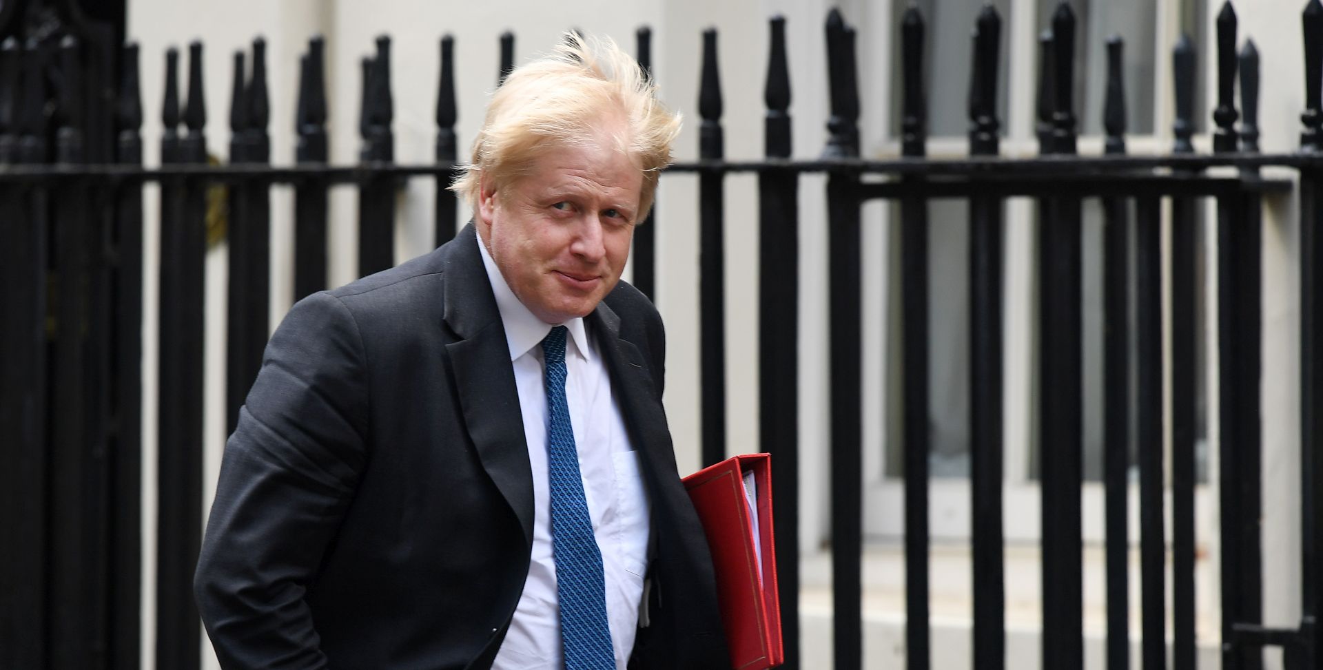 epa06706825 British Foreign Secretary Boris Johnson arrives for a meeting at No. 10 Downing Street in central London, Britain, 02 May 2018. Media reports that the Prime Minister Theresa May has called a gathering of her key senior ministers with Brexit being one of the items on the agenda.  EPA/ANDY RAIN