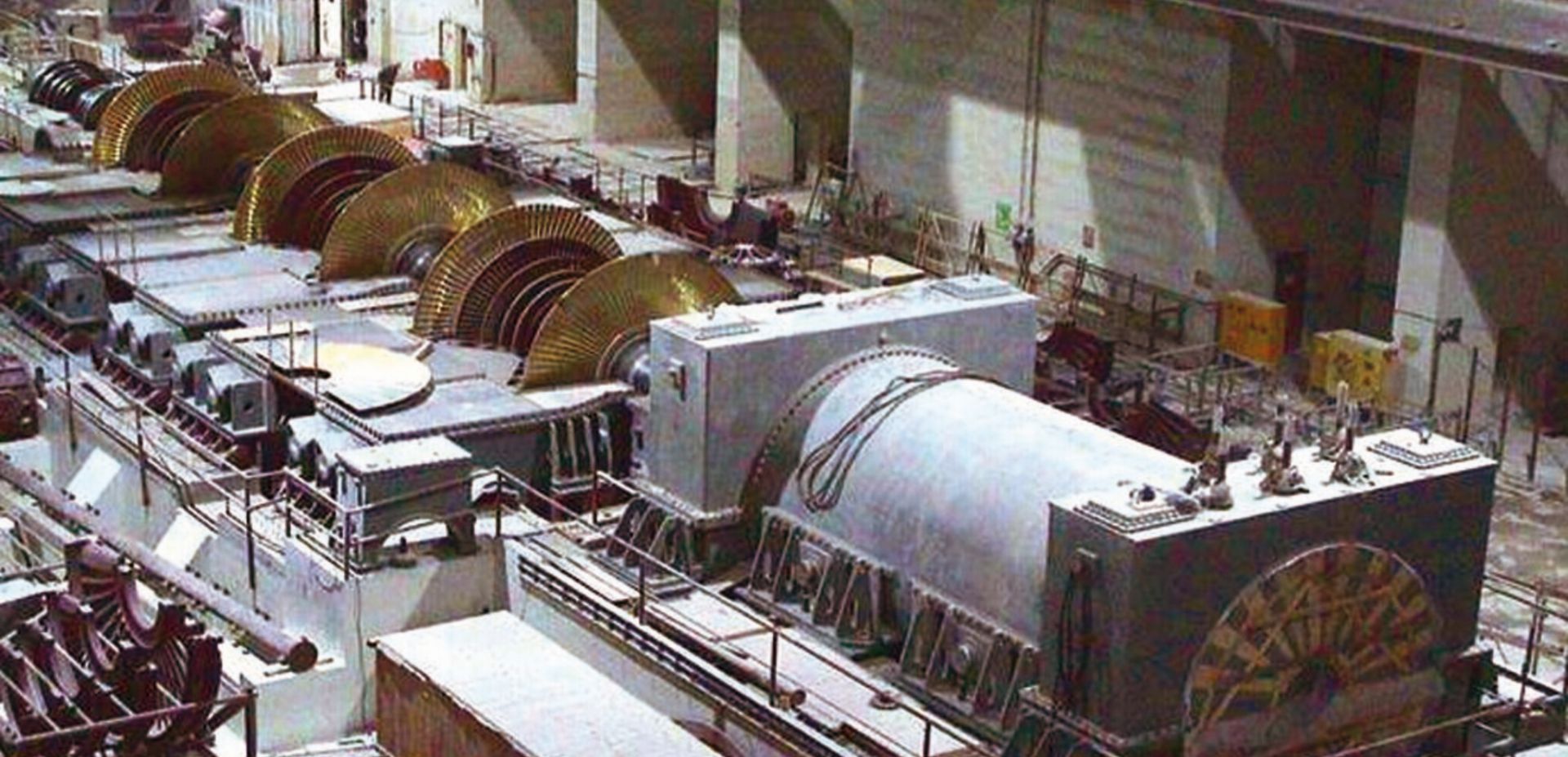 epa06719991 (FILE) - An undated handout photo made available by by the Iranian Atomic Energy Organization (IAEO) on 22 August 2004 shows Iranian and Russian workers inside the nuclear power plant in Bushehr, Iran (reissued 08 May 2018).  US president Donald Trump on 08 May 2015 announced that US will withdraw from the nuclear deal. Foreign ministers from six world powers and Iran finally achieved an agreement to prevent the Islamic republic from developing nuclear weapons, Western diplomats said in Vienna on 14 July 2015.  EPA/IRAN ATOMIC ENERGY ORGANIZATION / HANDOUT HANDOUT  HANDOUT EDITORIAL USE ONLY/NO SALES *** Local Caption *** 00257977
