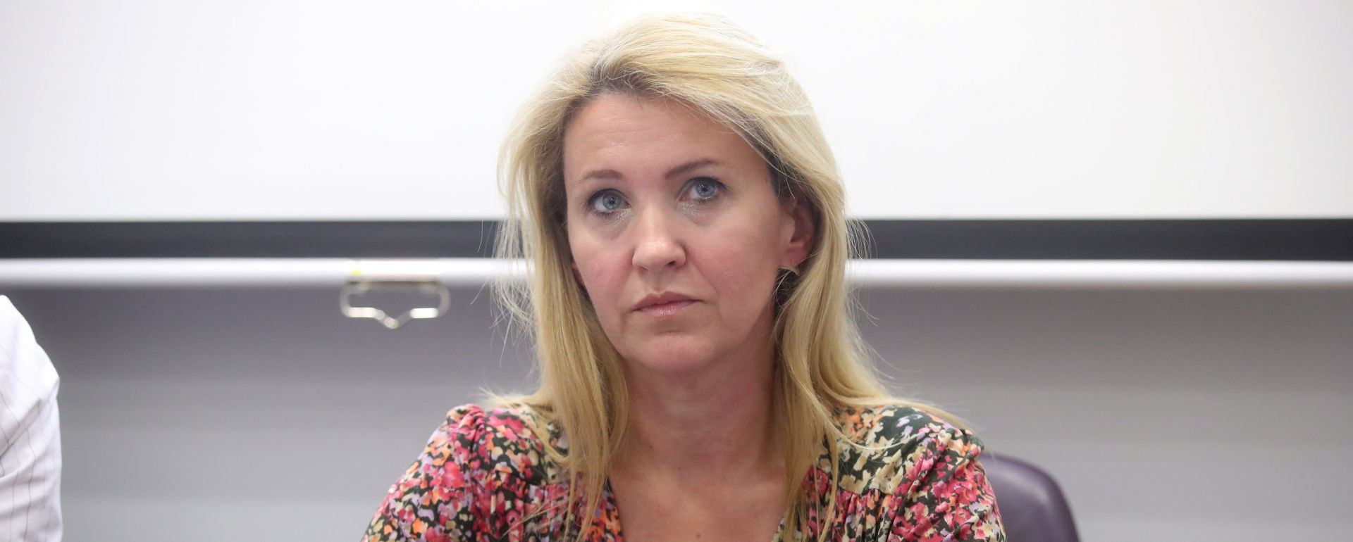 Zagreb, 25.05.2018 - Izjava za medije èlanova Povjerenstva za sukob interensa vezanih za izmjene postojeæeg, odnosno donoenje novog Zakona o sprjeèavanju sukoba interesa. Na slici predsjednica Povjerenstva Nataa Novakoviæ.
foto HINA/ Damir SENÈAR /ds