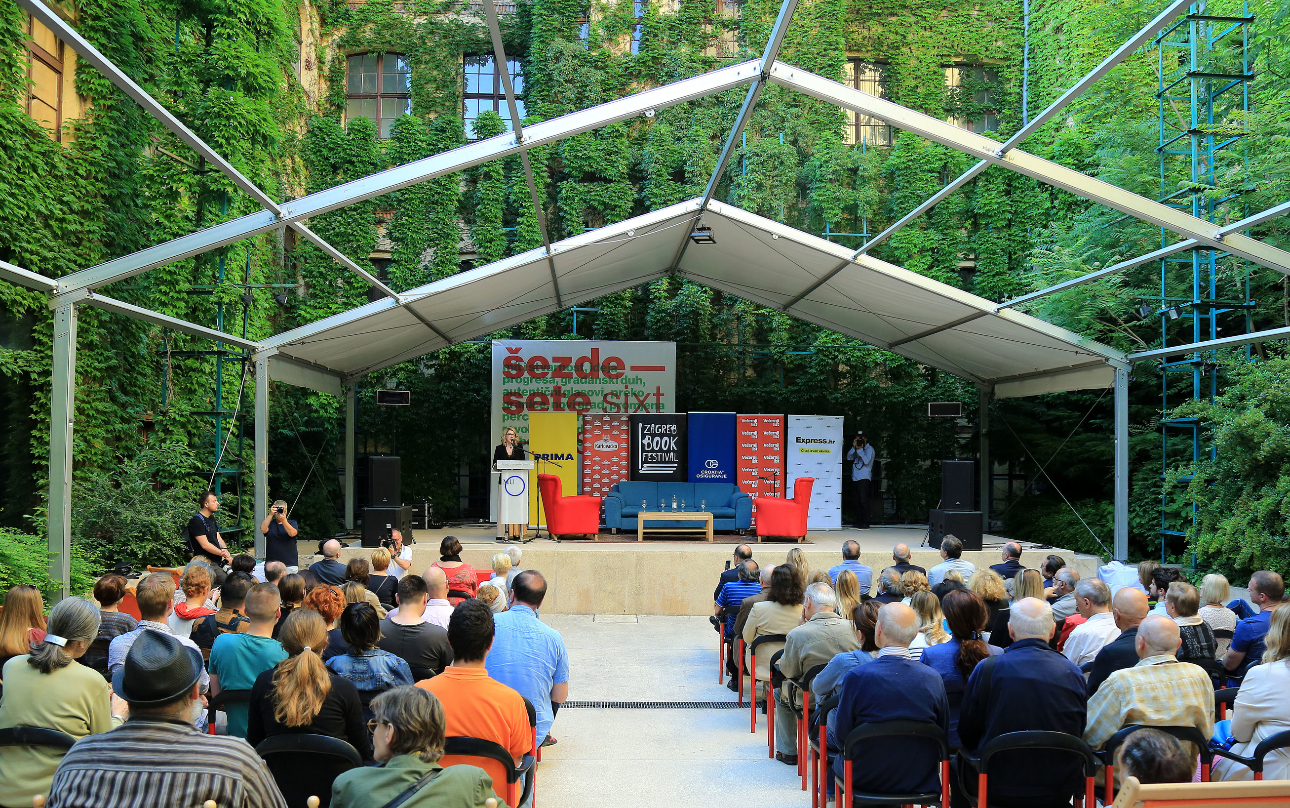 Zagreb,21.05.2018 - Svečano je otvoren Zagreb book festival u Muzeju za umjetnost i obrt.
foto HINA/ Tomislav PAVLEK /tp