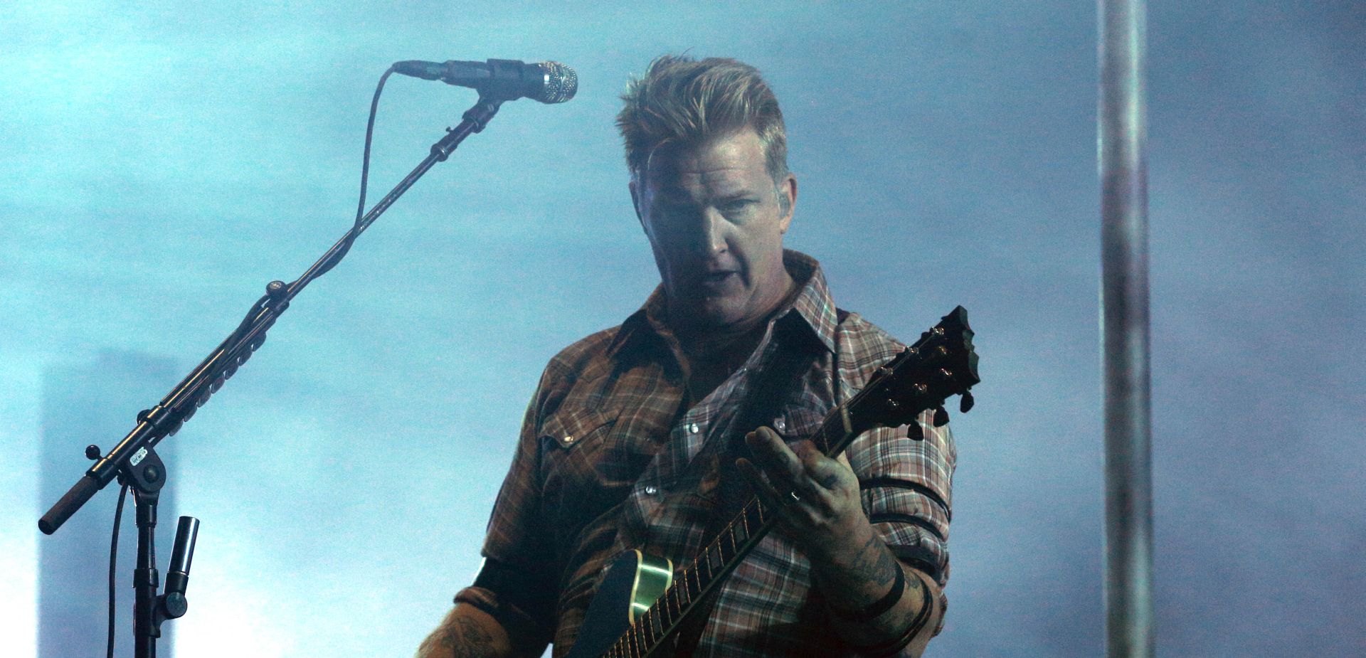 Zagreb, 25.6..2018 - 13. INmusic festival koji se održava se od 25. do 27. lipnja na Jarunu. Na slici Queens of the Stone Age.
Foto HINA/ Dario GRZELJ/ dag
