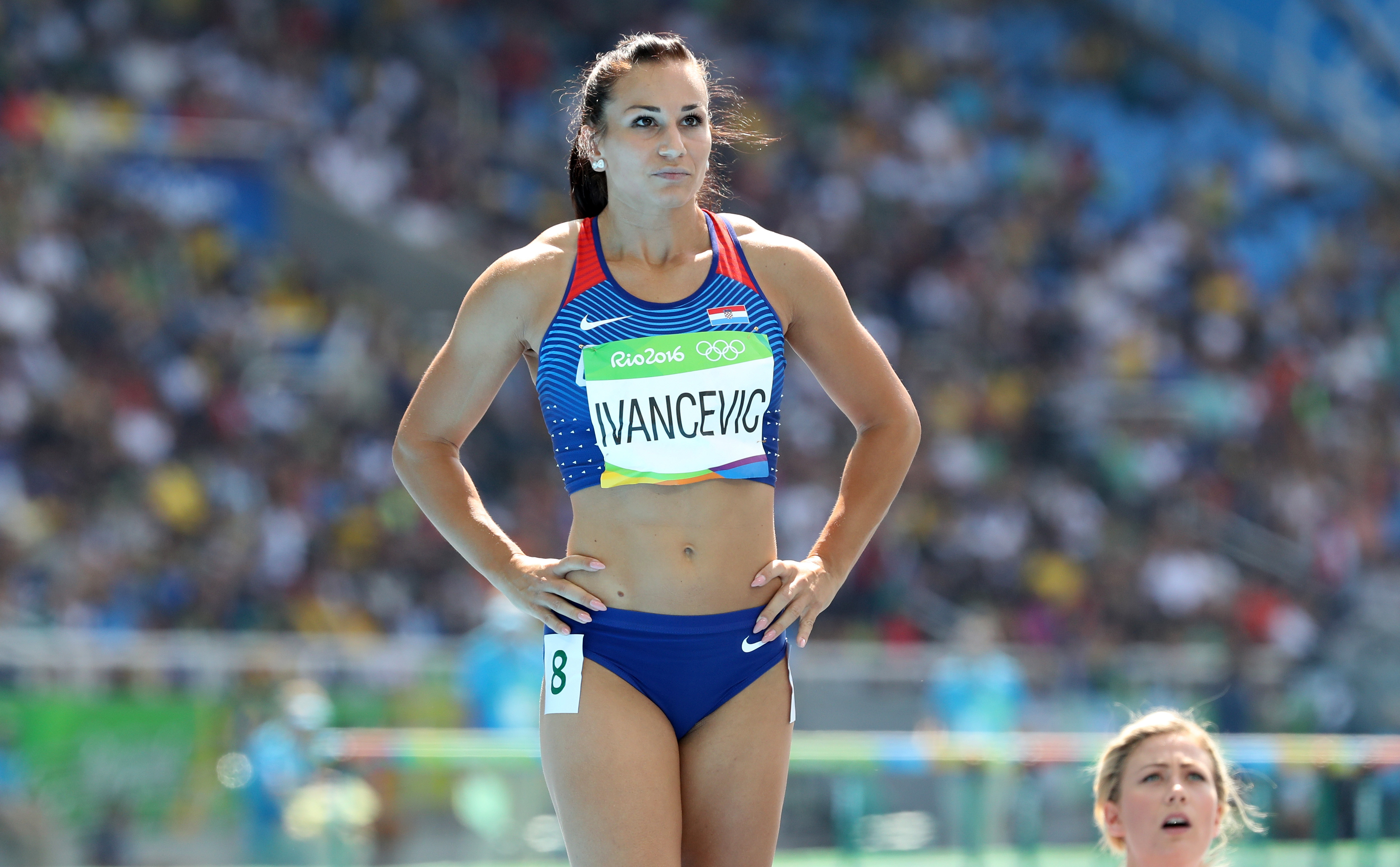 Rio de Janeiro, 16.08.2016 - Hrvatska rekorderka na 100 m prepone Andrea Ivanèeviæ plasirala se u polufinale ove discipline na Olimpijskim igrama u Rio de Janeiru te æe se u noæi sa srijede na èetvrtak (1.45 sati po hrvatskom vremenu) boriti za ulazak u finale.
foto HINA/ Damir SENÈAR /ds
