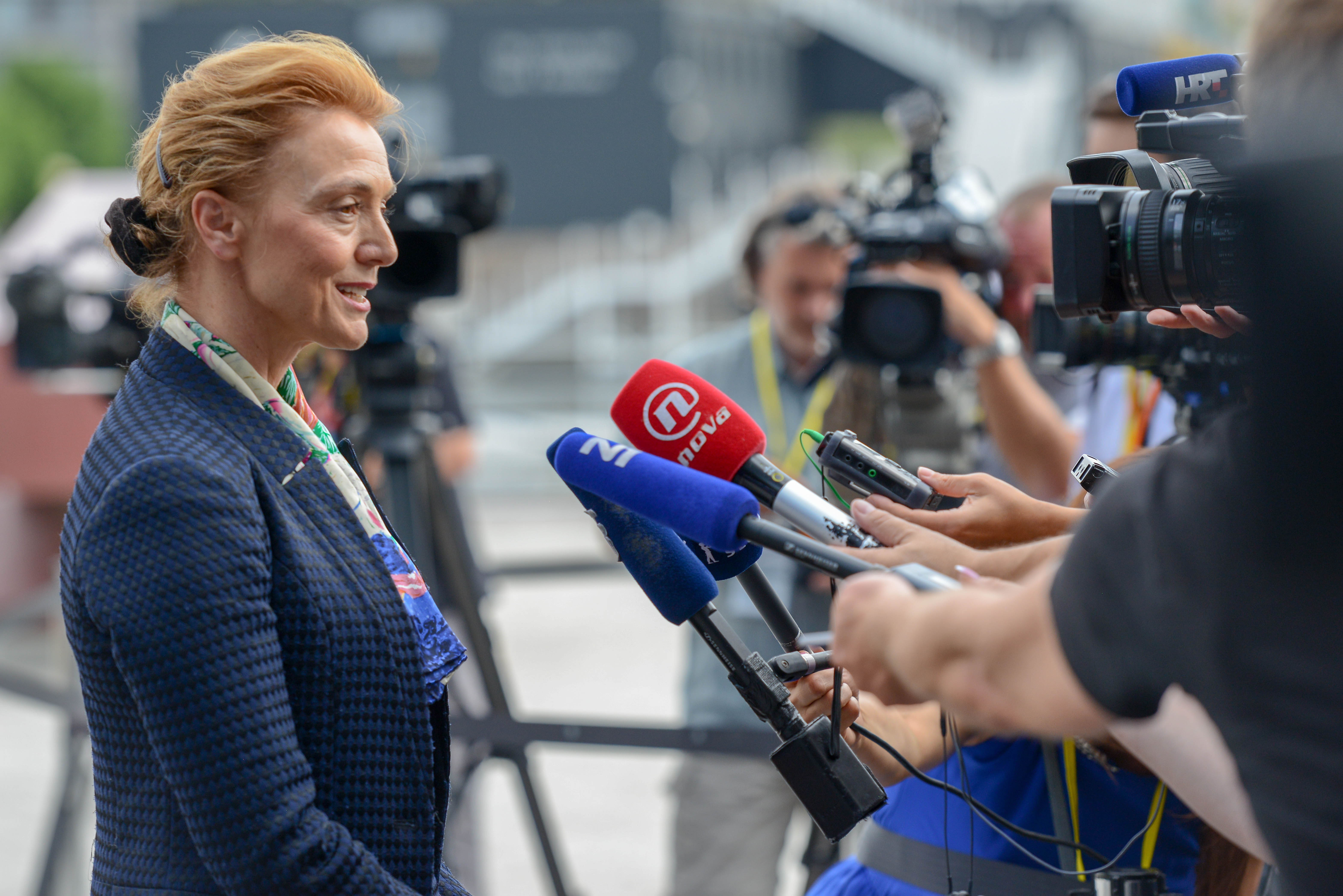 London, 9.7.2018 - Dvodnevni summit EU-zapadni Balkan, koji se odrava u sklopu tzv. Berlinskog procesa, otvoren je u ponedjeljak u Londonu sastankom ministara vanjskih poslova est balkanskih zemalja s predstavnicima civilnog drutva. Na slici hrvatska ministrica vanjskih i europskih poslova Marija Pejèinoviæ Buriæ. 
foto HINA/ Western Balkans Summit 2018/ ua