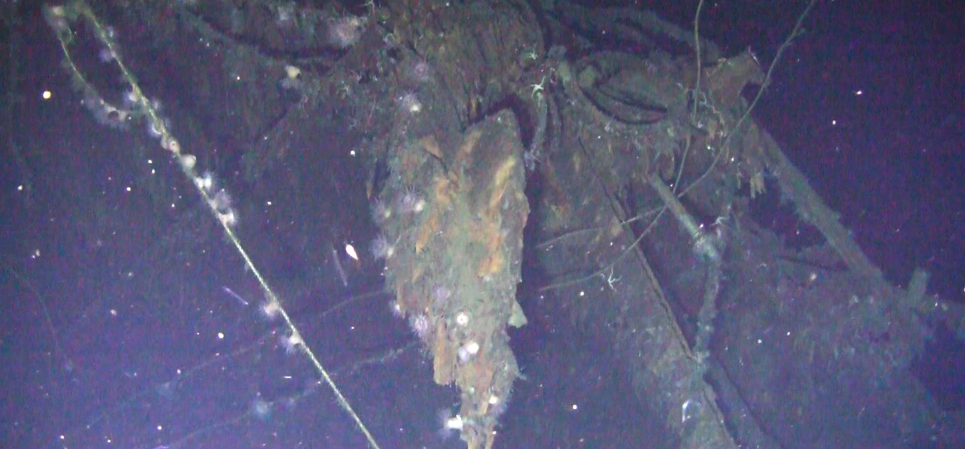 epa06896687 A handout photo made available by Shinil Group on 17 July 2018, (issued 18 July 2018) shows Russian cruiser Dmitri Donskoii of the Baltic Fleet sunken off Ulleung Island in the East Sea during the Russo-Japanese war in 1905. Shinil, which runs maritime and construction businesses, said it found the vessel in seas off South Korea's eastern Ulleung Island but has yet to confirm the vast treasures the ship was rumored to be carrying when it was sunk during a battle with the Japanese navy during the 1905-1905 Russo-Japanese War.  EPA/SHINIL GROUP / HANDOUT SOUTH KOREA OUT HANDOUT EDITORIAL USE ONLY/NO SALES