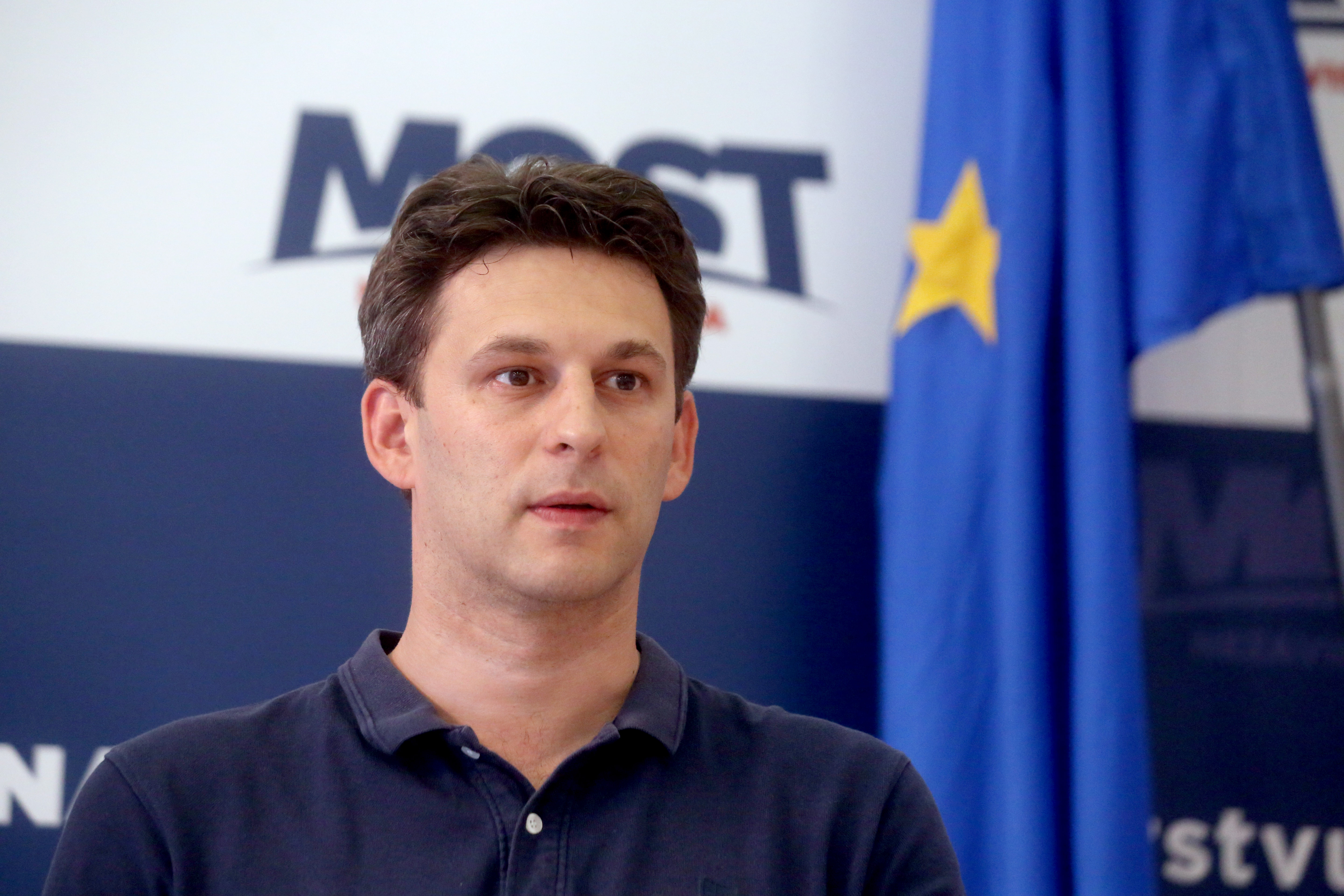 Zagreb, 19.7.2018.- Konferencija za medije MOST-a. Na fotografiji Božo Petrov. foto HINA/ Daniel KASAP/ dk
