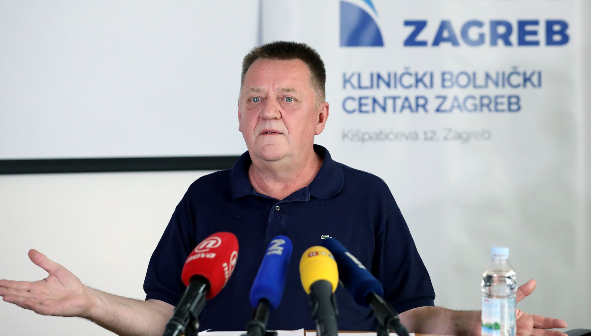 Zagreb, 22.07.2018 - Izjava za medije pomoænika ravnatelja za kvalitetu zdravstvene zatite KBC-a Zagreb Milivoja Novaka. Na fotografiji Milivoj Novak. foto HINA/ Lana SLIVAR DOMINIÆ/ lsd
