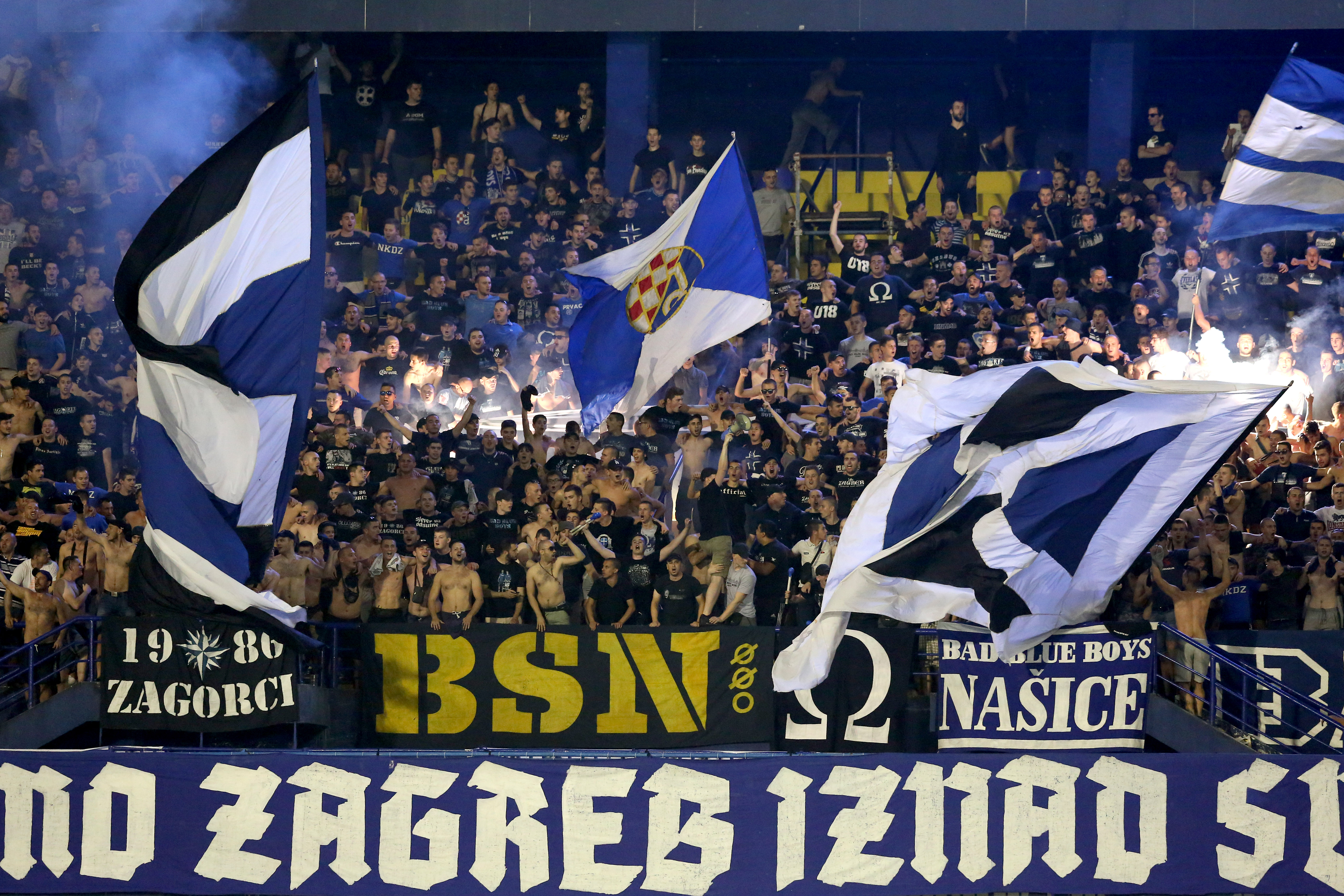 Zagreb, 24.7.2018. - Prva utakmica 2. pretkola nogometne Lige prvaka Dinamo - Hapoel Beer Sheva. Na fotografiji BBB. foto HINA/ Daniel KASAP/ dk