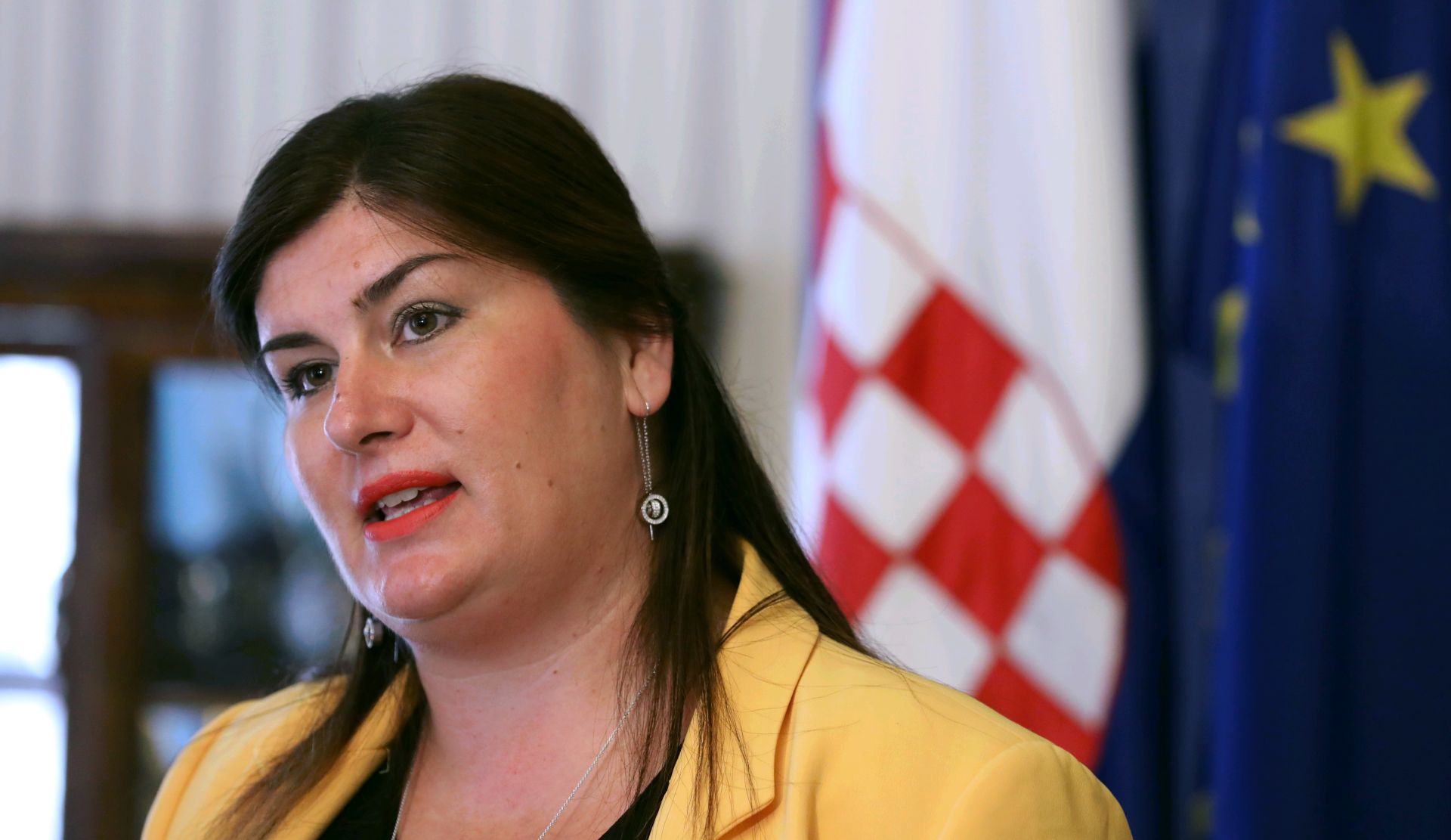 Zagreb, 26.07.2018. - Na konferenciji za medije nakon sjednice Vlade govorili su ministrica regionalnog razvoja i fondova EU Gabrijela alac i dravni tajnik Sredinjeg dravnog ureda za obnovu i stambeno zbrinjavanje Nikola Maar. Na fotografiji Gabrijela alac. foto HINA/ Lana SLIVAR DOMINIÆ/ lsd