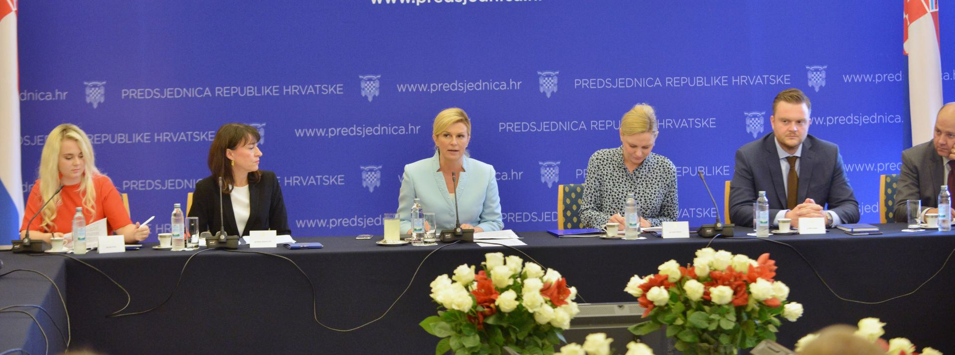 Zagreb, 04.07.2018 -  U organizaciji Vijeæa mladih predsjednice Republike Hrvatske Kolinde Grabar-Kitaroviæ odran je okrugli stol na temu "Biti mlad i ostati ivjeti u Hrvatskoj" 
foto HINA/ Admir BULJUBAIÆ/ ik
