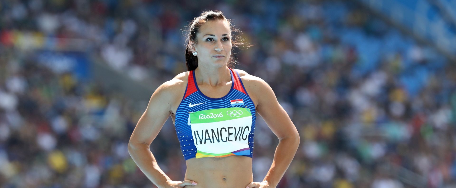 Rio de Janeiro, 16.08.2016 - Hrvatska rekorderka na 100 m prepone Andrea Ivanèeviæ plasirala se u polufinale ove discipline na Olimpijskim igrama u Rio de Janeiru te æe se u noæi sa srijede na èetvrtak (1.45 sati po hrvatskom vremenu) boriti za ulazak u finale.
foto HINA/ Damir SENÈAR /ds