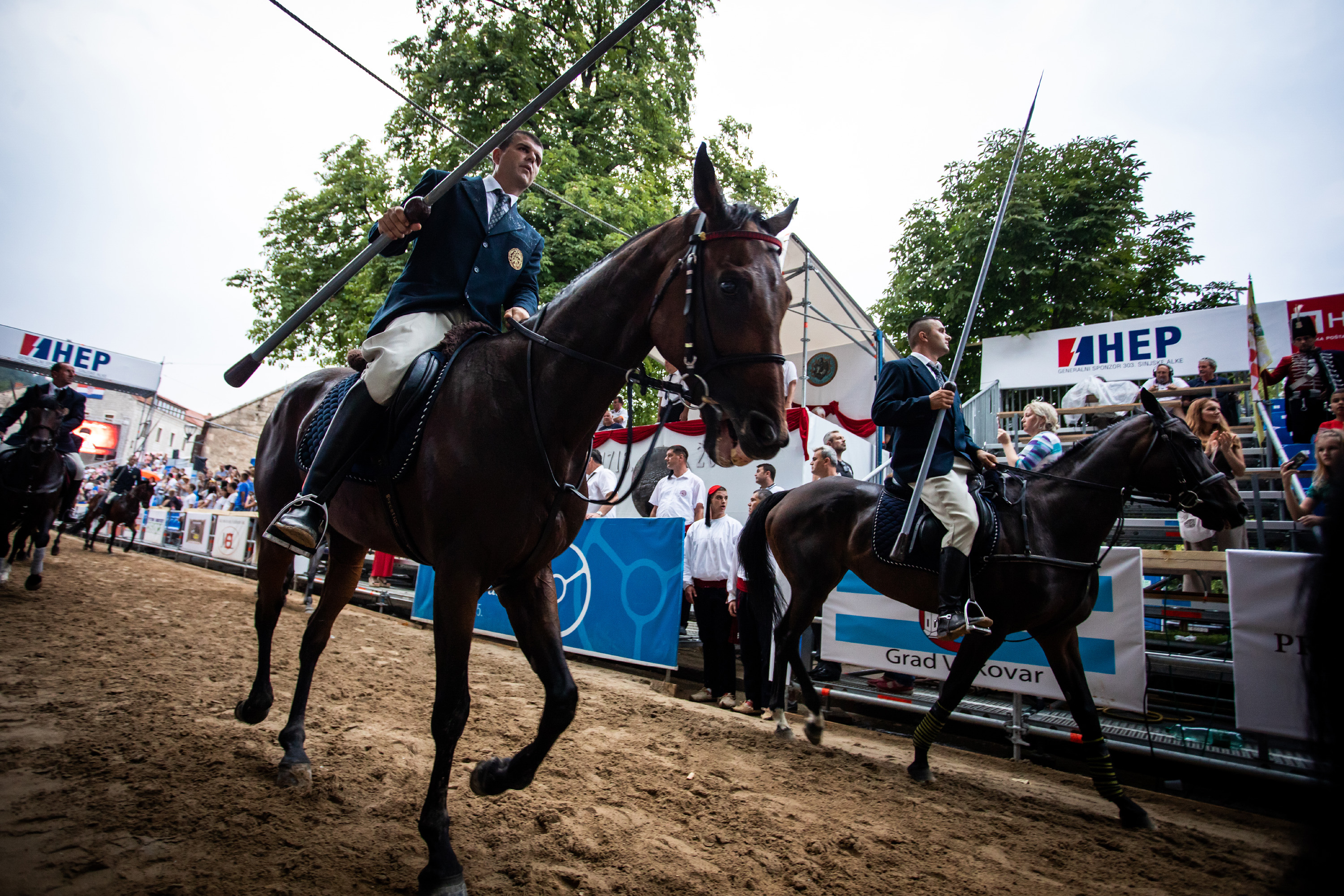 Sinj, 04.08.2018. - Na alkarskom trkalištu u Sinju održana je Čoja - drugo prednatjecanje uoči sutrašnje 303. Sinjke Alke. 
foto HINA/ Milan ŠABIĆ/ ua
