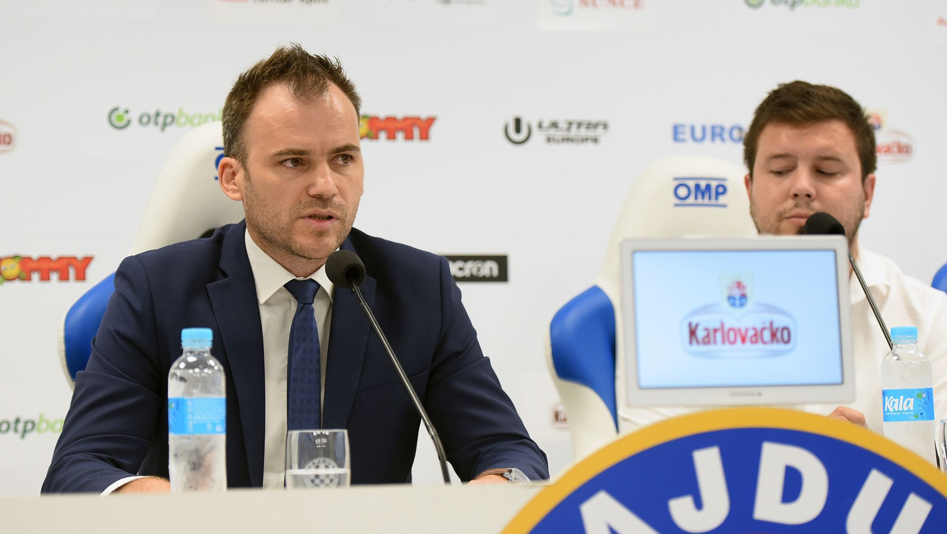 Split ,  22.08.2018 - Konferencija za medije presjednika nadzornog odbora Hajduka Slavena Marasovića.                                                     foto HINA/ Mario STRMOTIĆ/ms