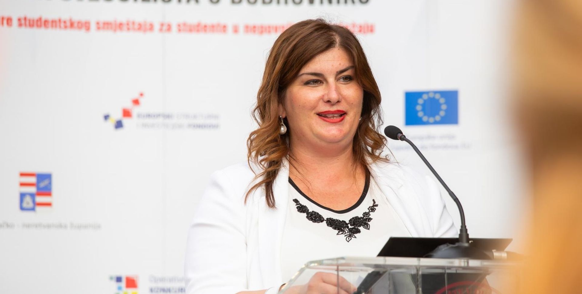Dubrovnik: Ministrica Žalac na sveèanom obilježavanje poèetka gradnje studentskog doma 01.08.2018., Cokolino, Lapad, Dubrovnik - Svecano obiljezavanje pocetka radova na buducem domu za smjestaj studenata u Dubrovniku. Gabrijela Zalac.
Photo: Grgo Jelavic/PIXSELL