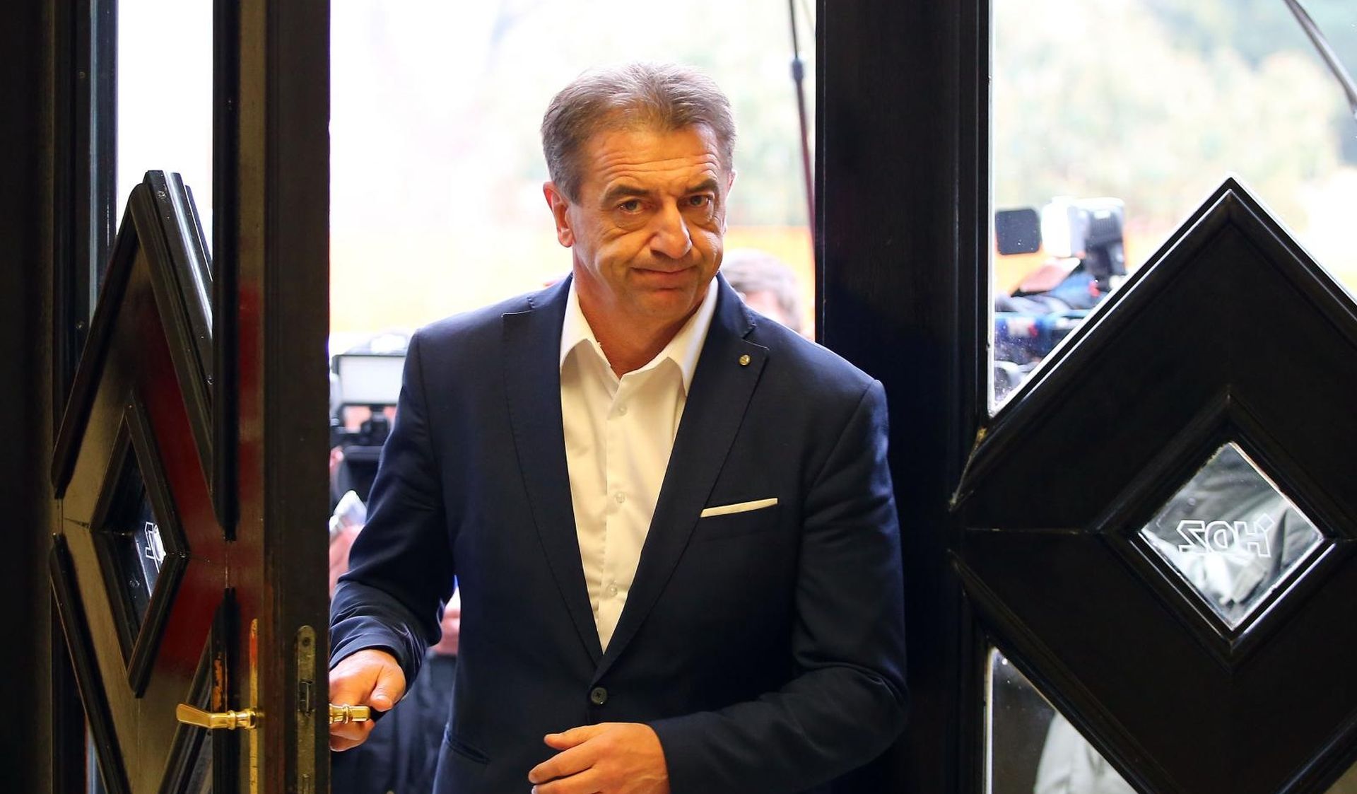 20.03.2018., Zagreb - Sjednica predsjednistva HDZ-a. Darko Milinovic dolazi u sjediste stranke na Trg zrtava fasizma.
 Photo: Jurica Galoic/PIXSELL