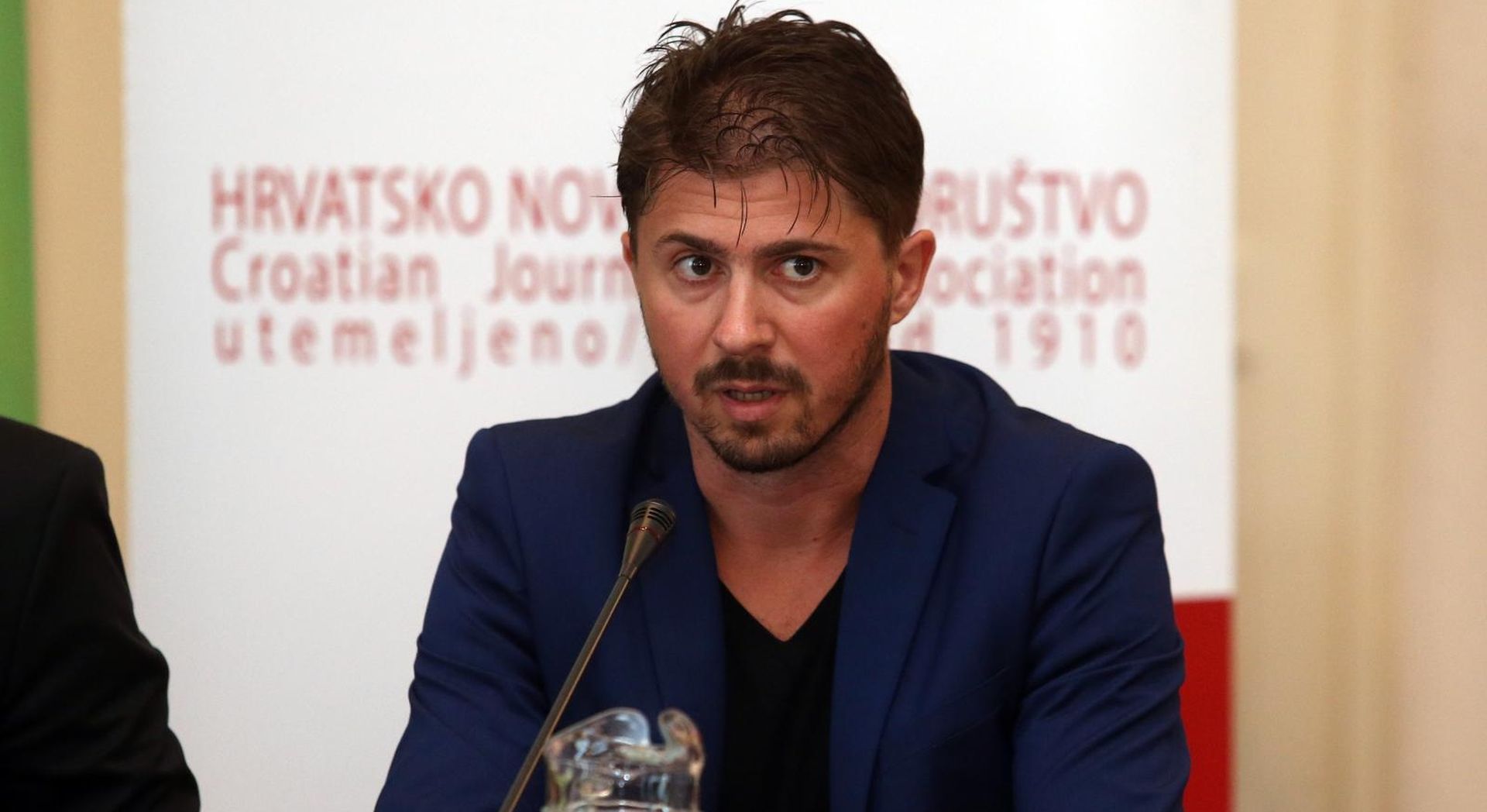 29.08.2016., Zagreb - HND, okrugli stol Zbora agrarnih novinara i Drustva agrarnih novinara o Hrvatskoj agrarnoj politici. Tihomir Lukanic.
Photo: Dalibor Urukalovic/PIXSELL