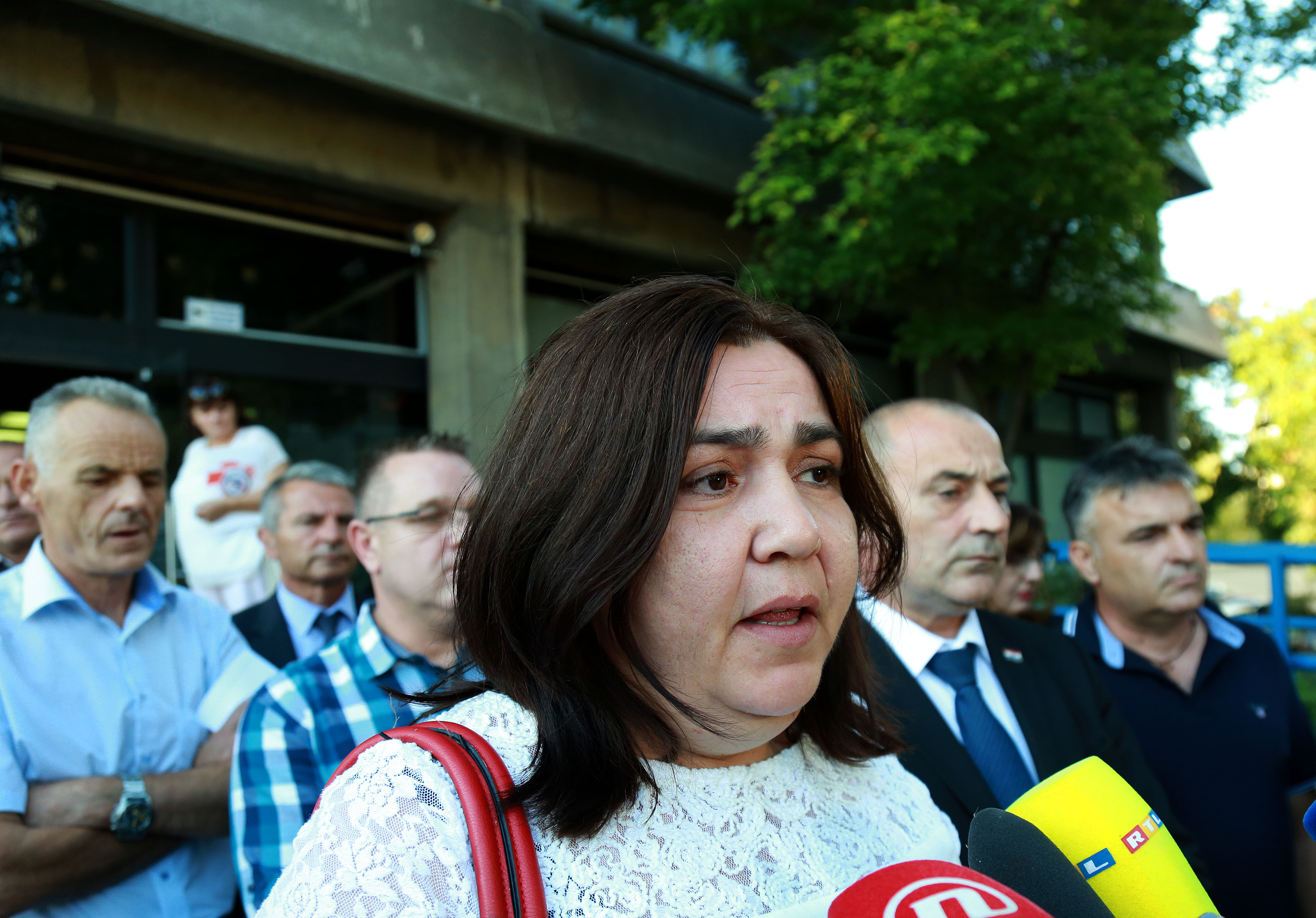 Zagreb, 18.09.2018 - Ministar hrvatskih branitelja Tomo Medved sastao se sa predstavnicima braniteljskih udruga. Nakon sastanka dao je izjavu za medije. Na slici Ljilja Alvir.
foto HINA/ Tomislav PAVLEK /tp
