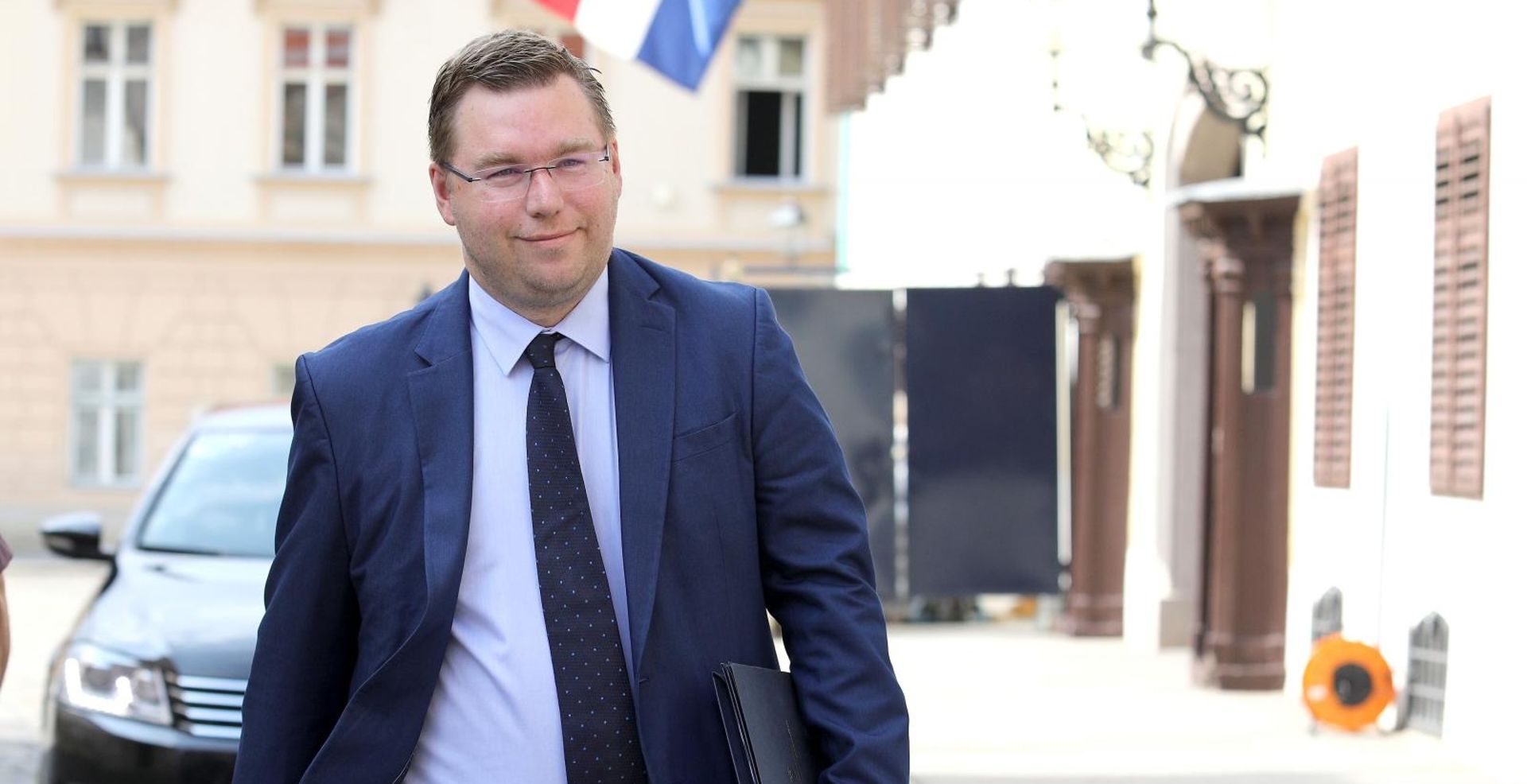 02.08.2018., Zagreb - Ministar rada i mirovinskoga sustava Marko Pavic dolazi na 110. sjednicu Vlade RH. 

Photo: Patrik Macek/PIXSELL