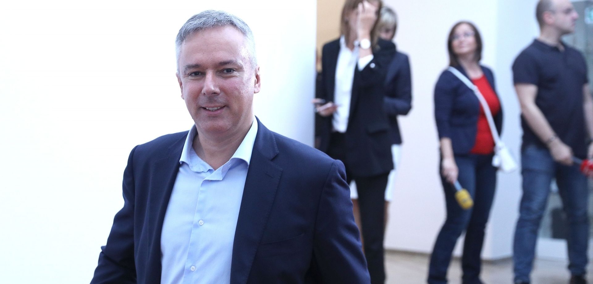 Zagreb: Klub zastupnika HDZ o kandidatu za novog guvernera HNB-a 11.07.2018., Zagreb- Clanovi kluba zastupnika HDZ dolaze na sjednicu nakon koje ce biti poznat kandidat za novog guvernera HNB..
Darinko Kosor, 
Photo: Patrik Macek/PIXSELL