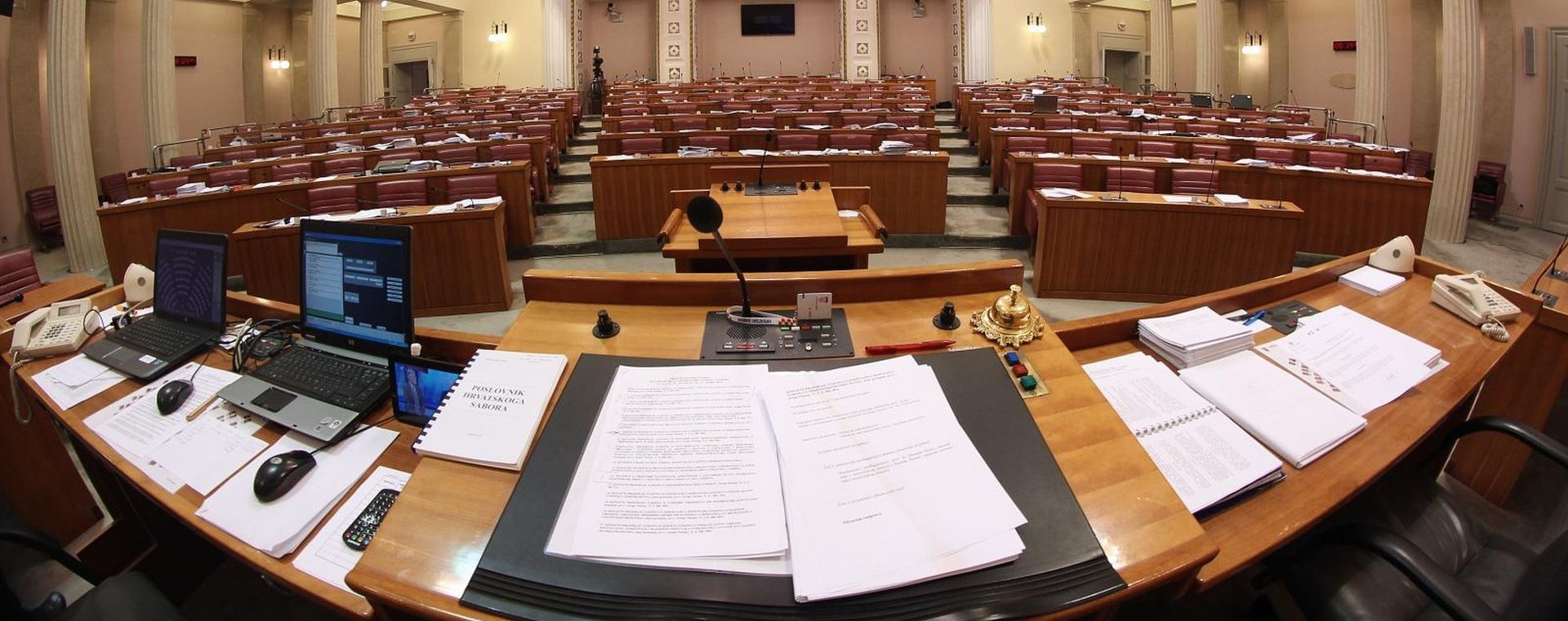 12.03.2015. Zagreb - Prazna sabornica Sabora Republike Hrvatske.
Photo: Boris Scitar/Vecernji list