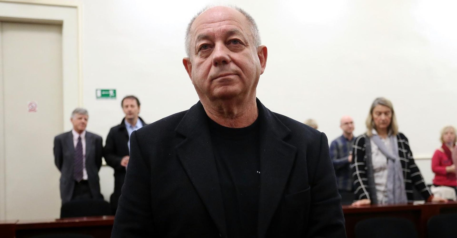 12.05.2016., Zagreb - Ratni pomocnik ministra unutarnjih poslova Tomislav Mercep na Zupanijskom sudu nepravomocno proglasen krivim za ratni zlocin nad srpskim civilima 1991. na pakrackom i kutinskom podrucju. 
Photo: Dalibor Urukalovic/PIXSELL
