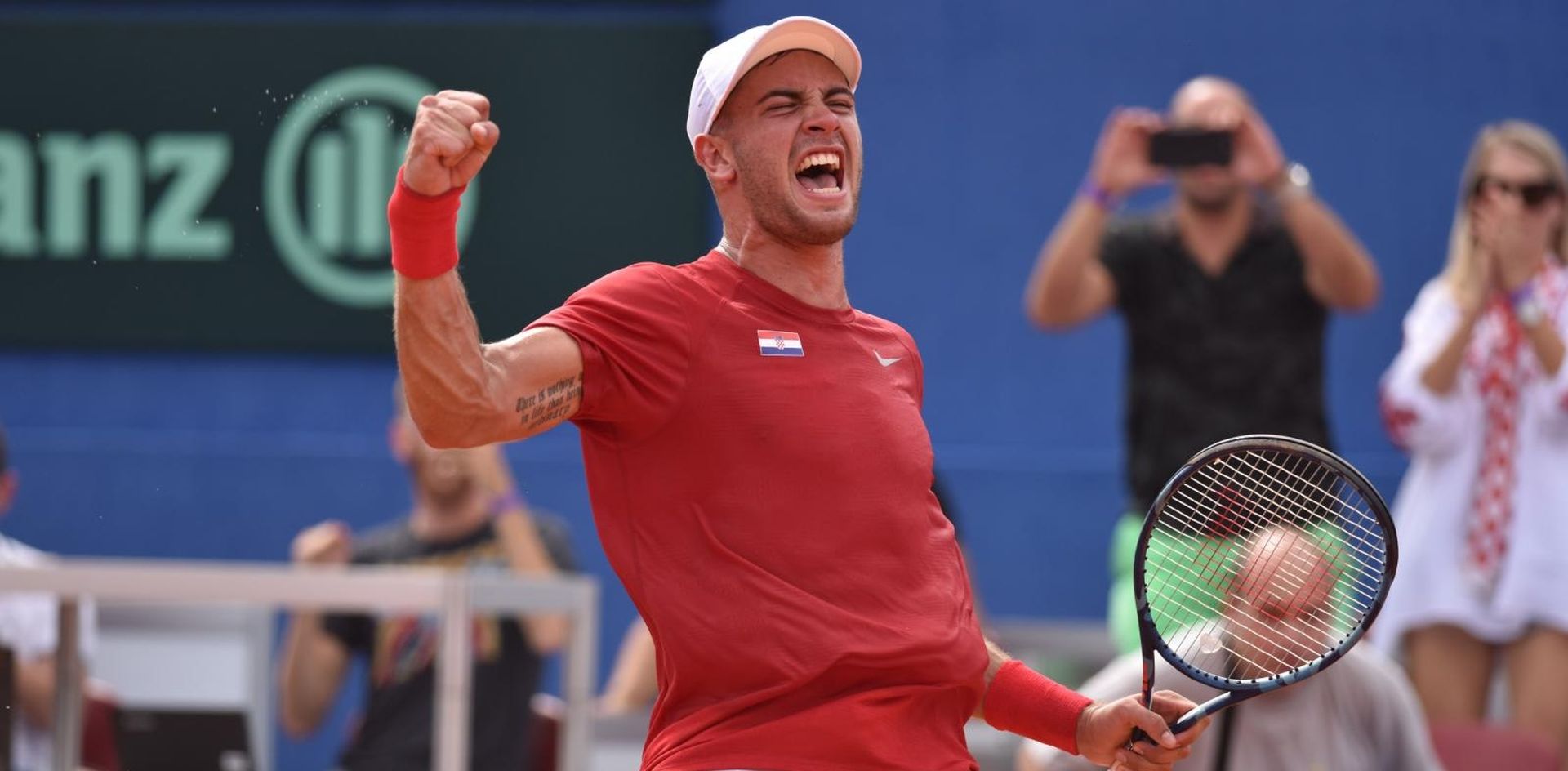 14.09.2018., Zadar - Polufinalni susret Davis Cupa tenisaca izmedju Hrvatske i SAD-a. Teniski mec Borna Coric - Steve Johnson. Borna Coric
Photo: Hrvoje Jelavic/PIXSELL