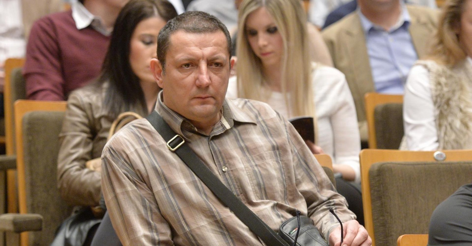 17.02.2015., Koncertna dvorana Vatroslav Lisinski, Zagreb - Prvi koncert Miroslava Skore Sokak bez imena. 
Zeljko Siric. 
Photo: Marko Lukunic/PIXSELL