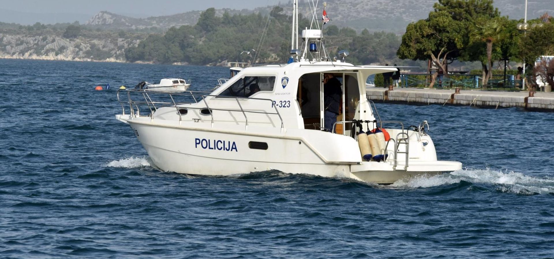 17.02.2016., Sibenik - Brod pomorske policije u ophodnji. 
Photo: Hrvoje Jelavic/PIXSELL