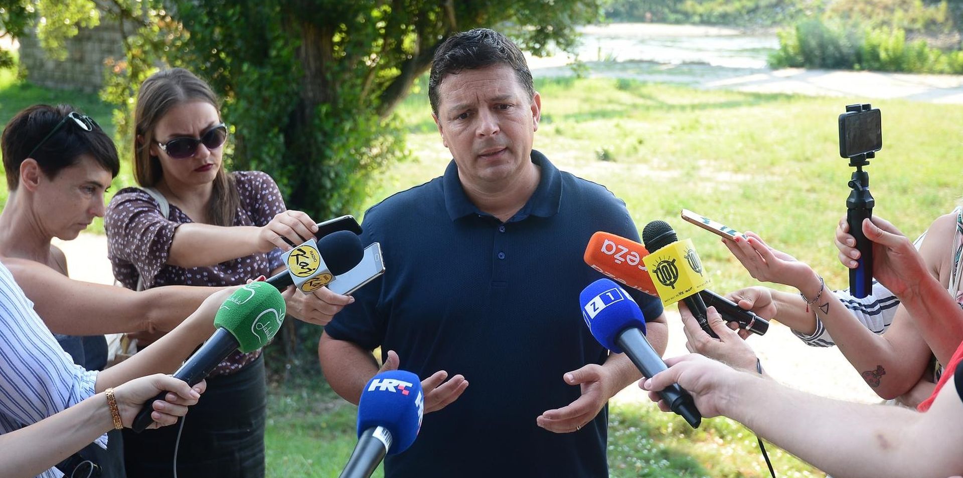 Konferencija Gradske organizacije HNS-a Grada Zagreba pod nazivom Zagrebačka plaža snova 17.08.2018. , Zagreb -  Konferencija za medije Gradske organizacije HNS-a Grada Zagreba pod nazivom Zagrebacka plaza snova.Medijima se obratio Tomislav Stojak . Photo: Marko Prpic/PIXSELL