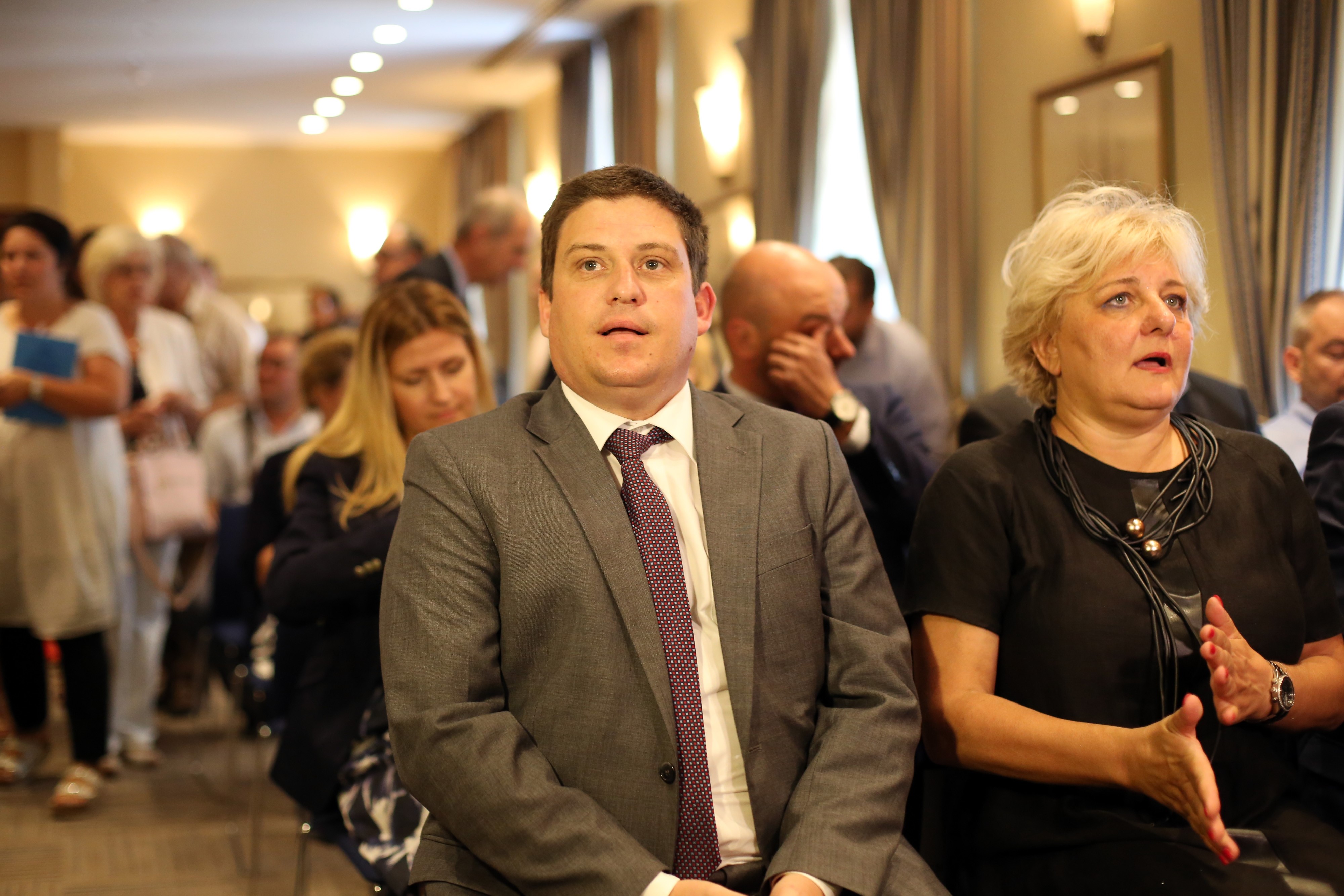 19.07.2017. Rijeka - Ministar mora prometa i infrastrukture Oleg Butkovic prisustvovao na predstavjanju prijavljenih i odobrenih razvojnih projekata cije je sufinanciranje odobreno od strane Europske komisije iz programa CEF. Uz domacina ravnatelja Lucke uprave Marina Juretica i drzavnu tajnicu za more Maju Markovcic Kostelac skupu su u hotelu Bonavia nazocili mnogobrojni gospodrstvenici i predstavnici Zupanije i Grada. 
Photo: Goran Kovacic/PIXSELL