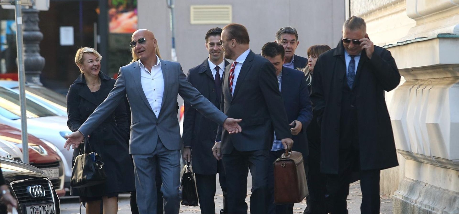 26.09.2018.,Zagreb - Dolazak Milana Bandica i ostalih optuzenih na pripremno rociste u predmetu Agram na Zupanijskom sudu. Dubravka Krklec, Petar Pripuz, Anto Nobilo, Mate Matic.
Photo: Dalibor Urukalovic/PIXSELL