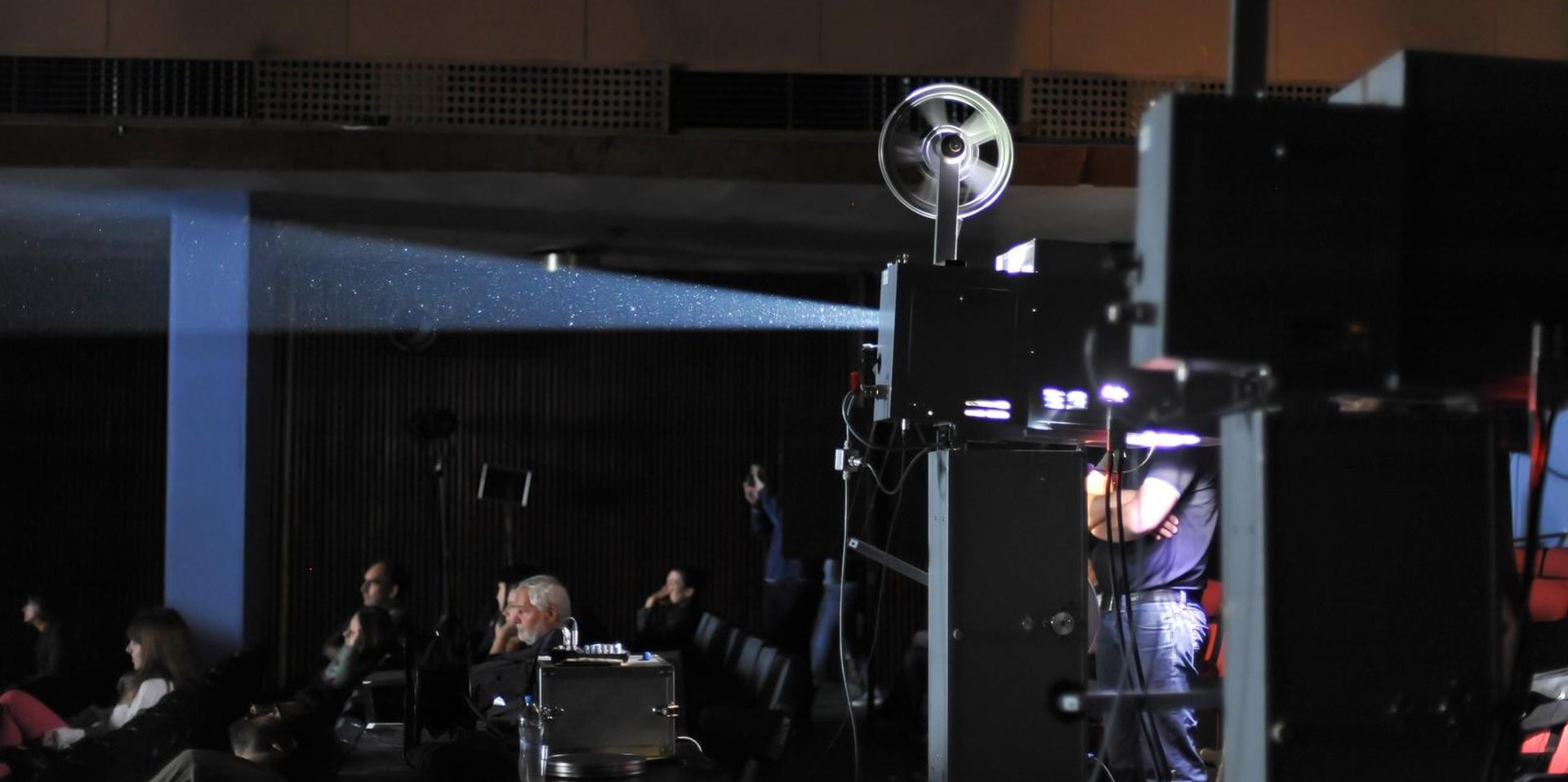 28.09.2014., Studentski centar, Zagreb - Zatvaranje desetog izdanja festivala eksperimentalnog filma 25 FPS odrzano je uz dodjelu nagrada i dvostruke 35 mm projekcije renomiranog autora Petera Kubelke.
Photo: Nina Djurdjevic/PIXSELL
