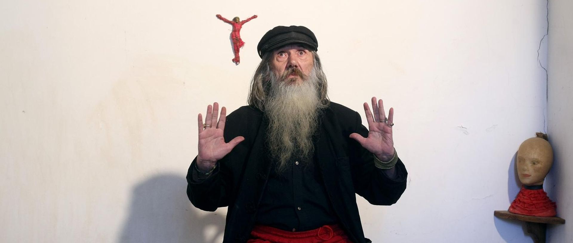 31.08.2014., Zagreb - Muzej ulicne umjetnosti u staroj vojnoj bolnici u Vlaskoj 78. Vladimir Dodig Trokut. 
Photo: Luka Stanzl/PIXSELL