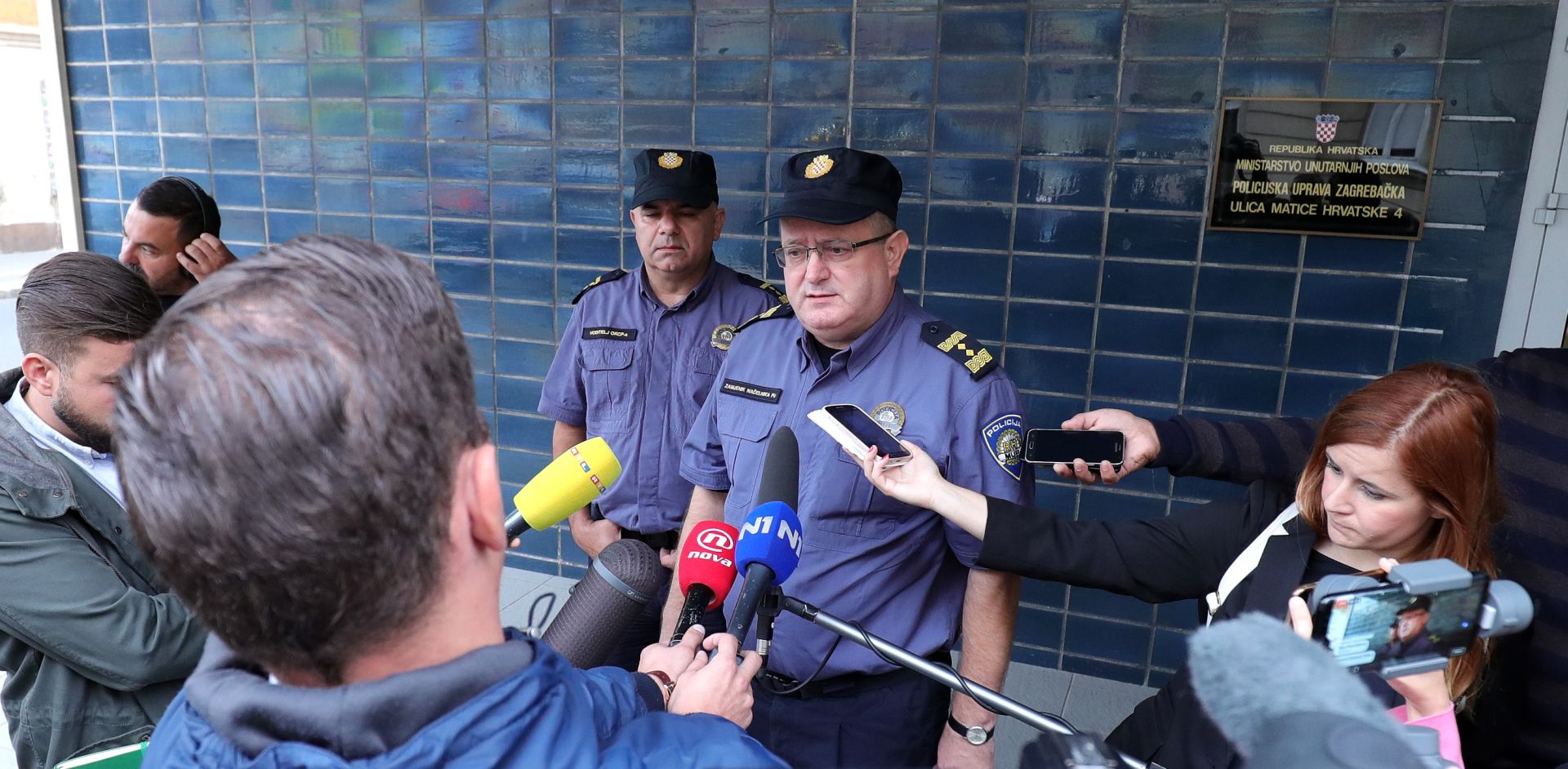 Zagreb: Policija dala izjavu o jučerašnjoj pucnjavi 22.09.2018., Zagreb - Policijska uprava zagrebacka - PUZ. Policijski duznosnici obratili su se okupljenim medijima vezano za jucerasnju pucnjavu pored autobusnog kolodvora u Drzicevoj ulici. Dubravko Teur Photo: Sanjin Strukic/PIXSELL