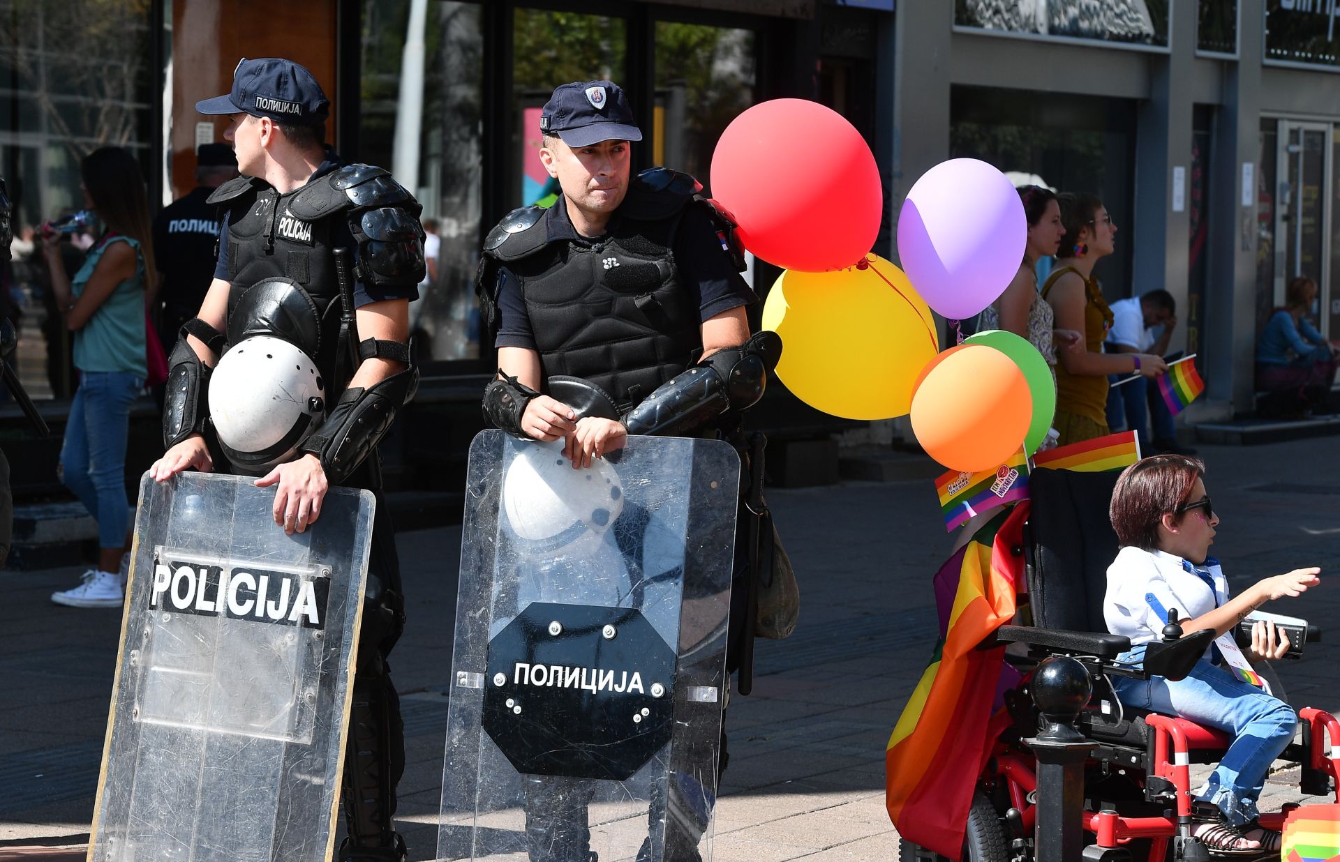 U Beogradu održana parada ponosa pod sloganom "Reci DA" 16.09.2018., Beograd, Srbija - Parada ponosa, pod sloganom "Reci DA" odrzava se u centru Beograda. Photo: Srdjan Ilic/PIXSELL
