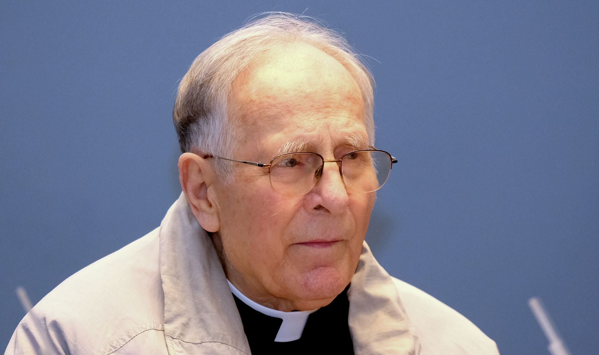 Zagreb, 26.09.2018. - U sklopu Međunarodnoga znanstvenog skupa Hrvatski prijevodi Biblije u Dvorani Vijenac Nadbiskupijskoga pastoralnog instituta obilježila se 50. obljetnica Zagrebačke Biblije.
Na fotografiji Ivan Golub.
foto HINA/ Edvard ŠUŠAK/ es