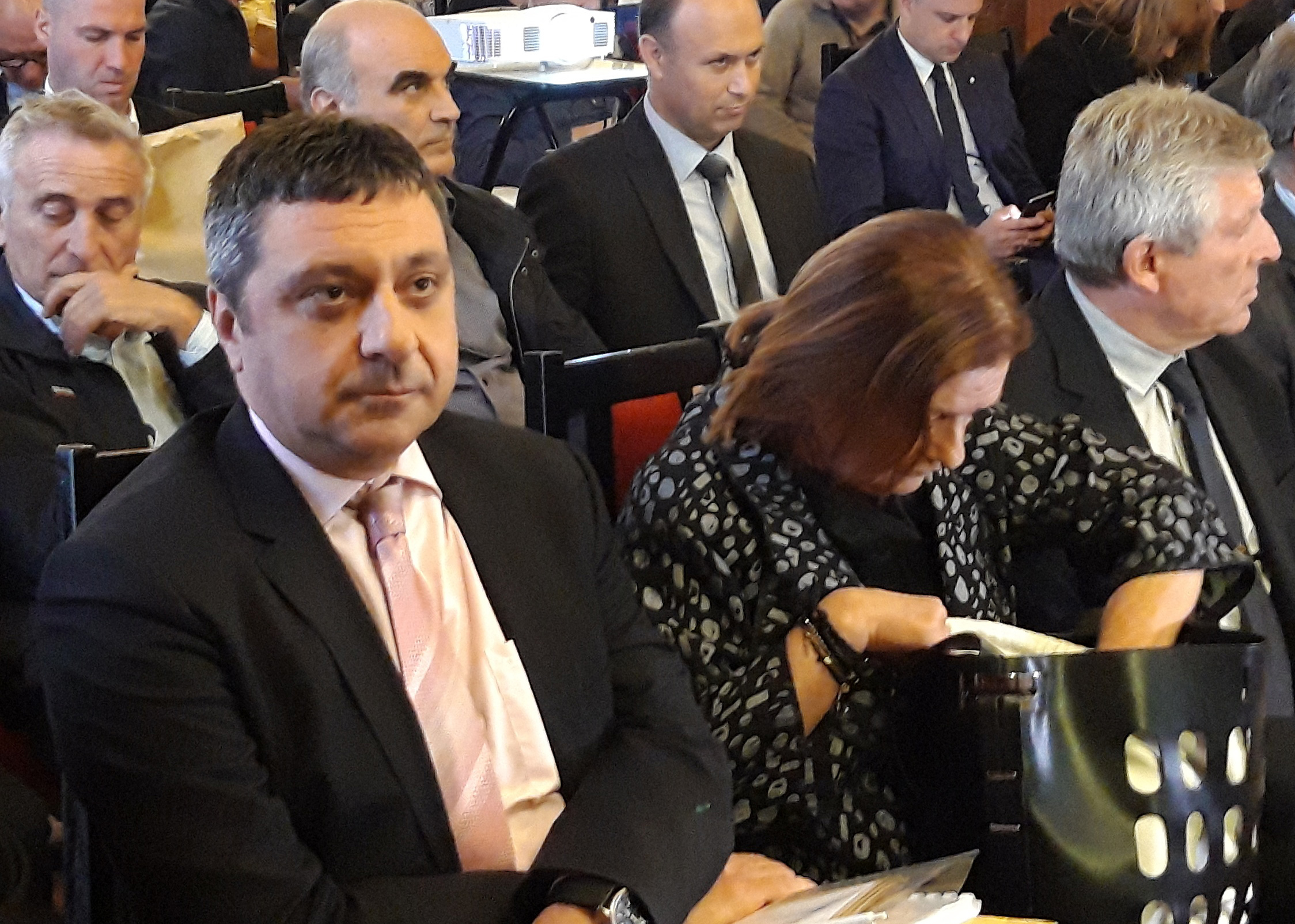 Pula, 16.10.2018 - Redovita glavna skuptina drutva Uljanik d.d.na kojoj su dionièari razmotrili izvjeæe Nadzornog odbora o voðenju poslova kompanije u 2017. i stav o predloenim odlukama u postupku poveæanja temeljnog kapitala, te izvjeæe Uprave o stanju i poslovanju kompanije u 2017.  Na slici Gianni Rossanda.
foto HINA/ Daniel SPONZA/ ik