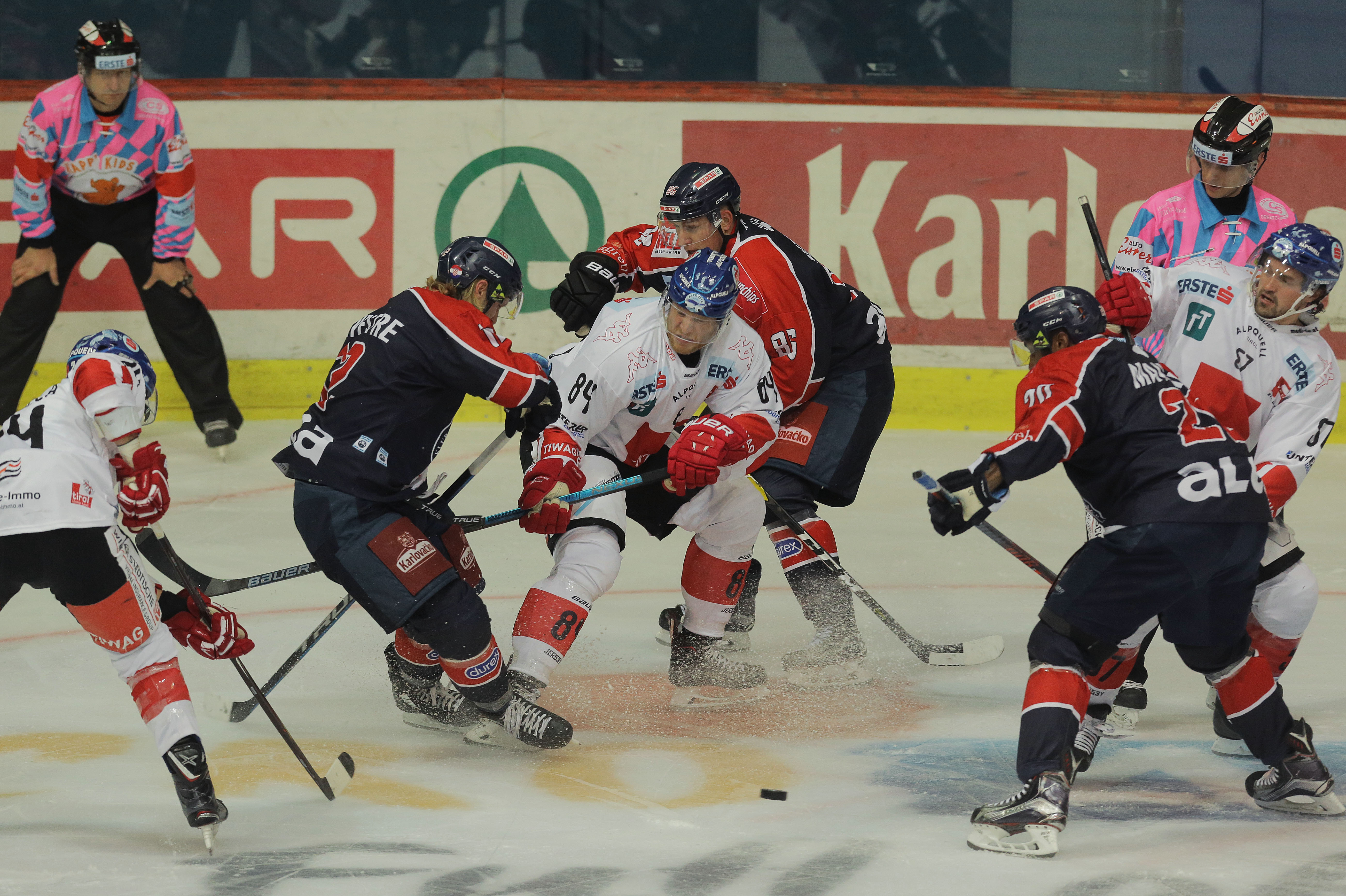 Zagreb, 28.10.2018 - Utakmica 14. kola EBEL lige Medveščak - Innsbruck u Ledenoj dvorani Doma sportova. 
foto HINA/ Tomislav PAVLEK/ ua