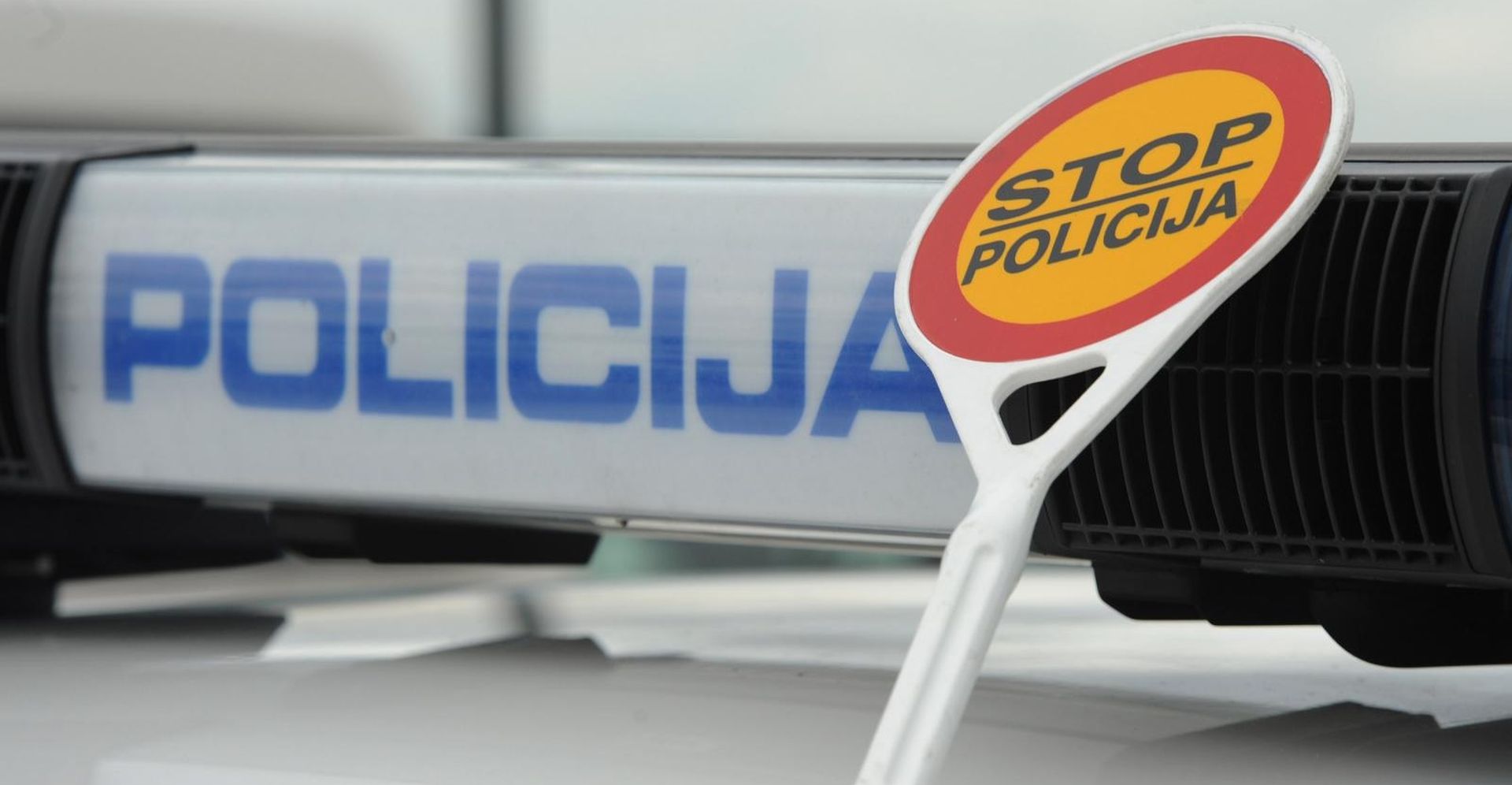01.02.2015., Sibenik - Stop policija - palica za zaustavljanje vozila. Photo: Hrvoje Jelavic/PIXSELL