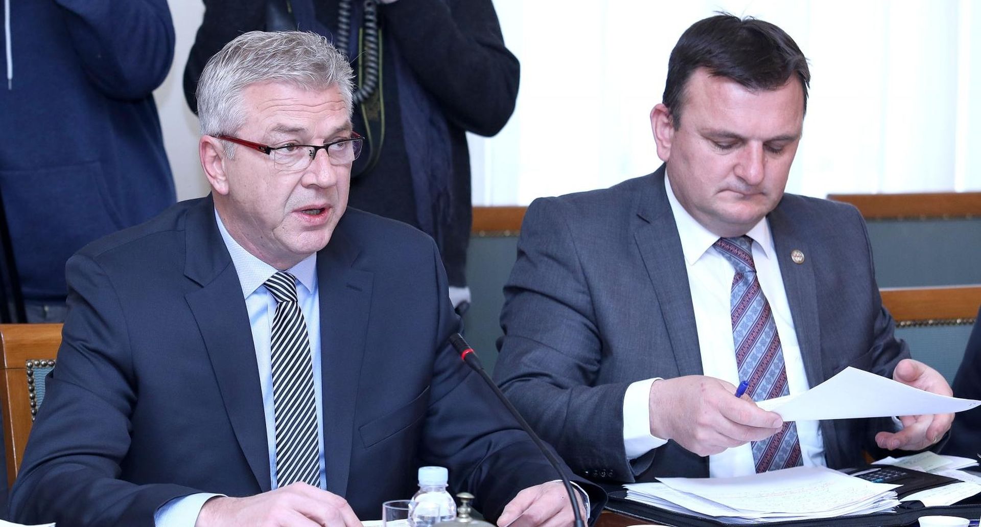 01.03.2018., Zagreb - U Saboru  je odrzana 32. tematska sjednica Odbora za unutarnju politiku i nacionalnu sigurnost s temom Uskracivanje medjunarodne zastite u Republici Hrvatskoj. Ranko Ostojic. 
Photo: Patrik Macek/PIXSELL